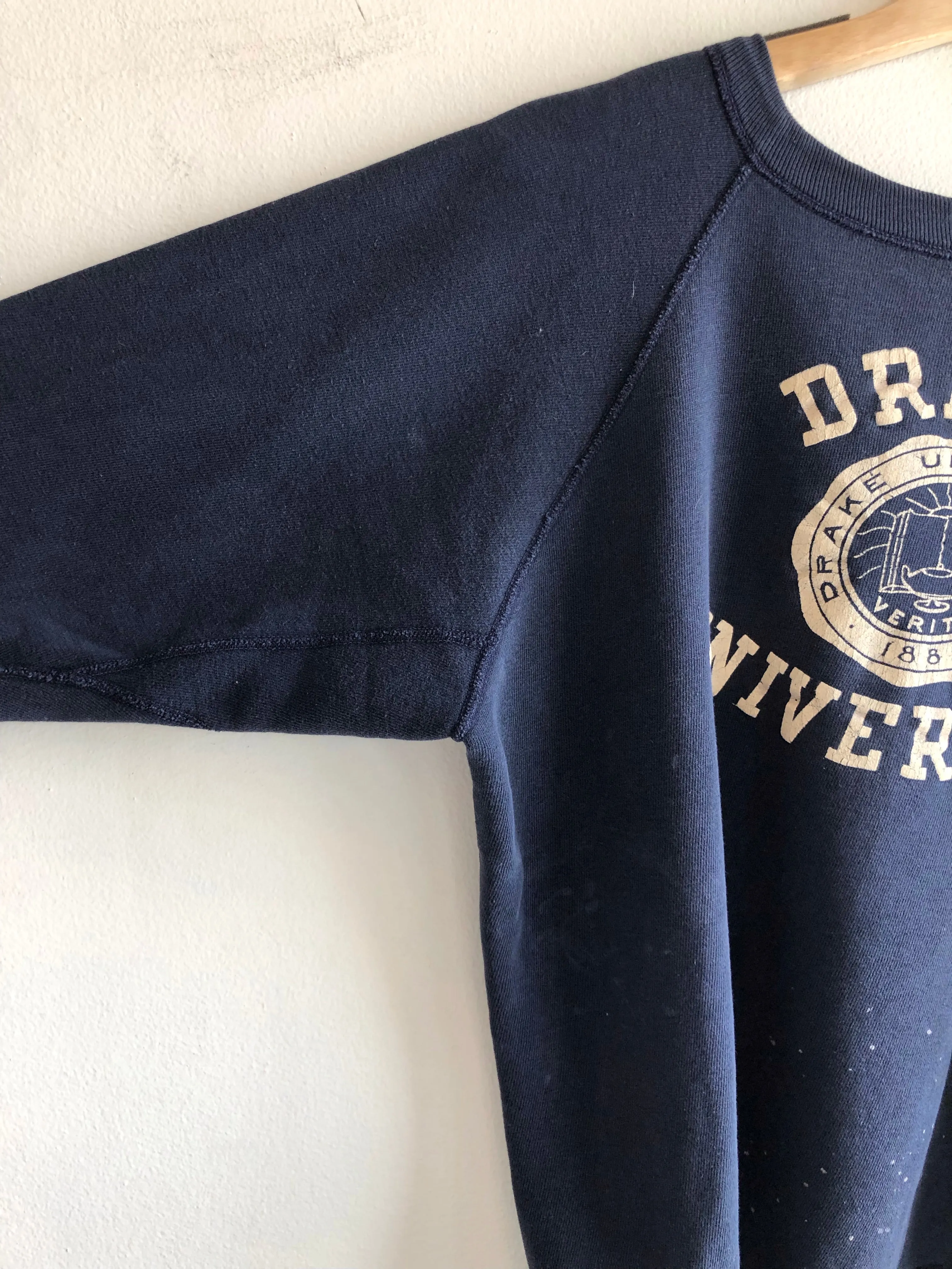 1950s Champion Running Man Drake College Sweatshirt