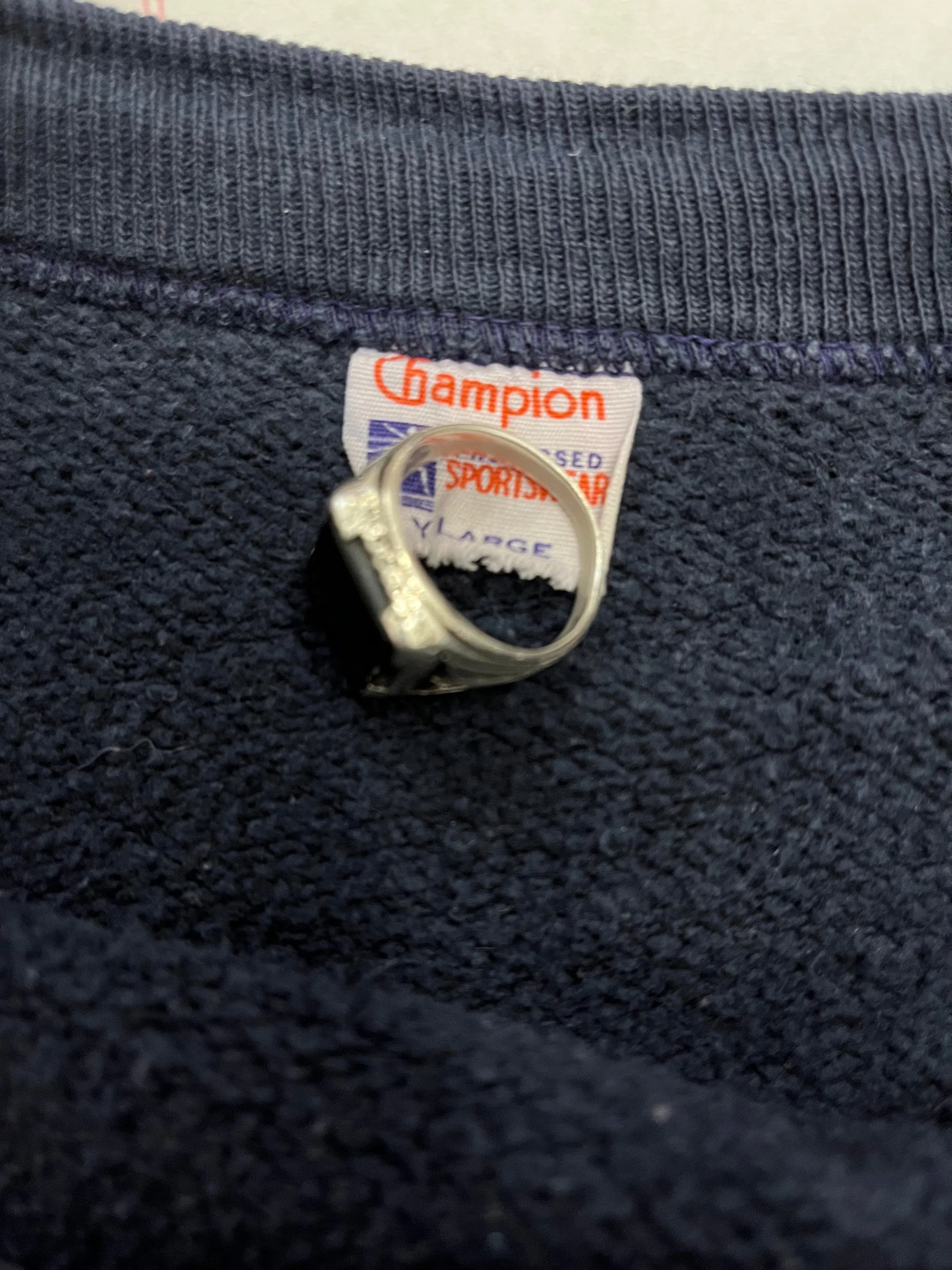 1950s Champion Running Man Drake College Sweatshirt