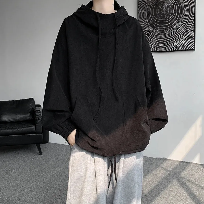 Aidase Men's Hoodies Korean Fashion Harajuku Oversized Pullover Hip Hop Long Sleeve Hooded Sweatshirts Streetwear Woman Pink Black Top