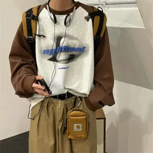 Aidase Oversized Sweatshirts Hoodie Women Harajuku Hip Hop Streetwear Retro Long Sleeve Pullover Top Female Casual Loose