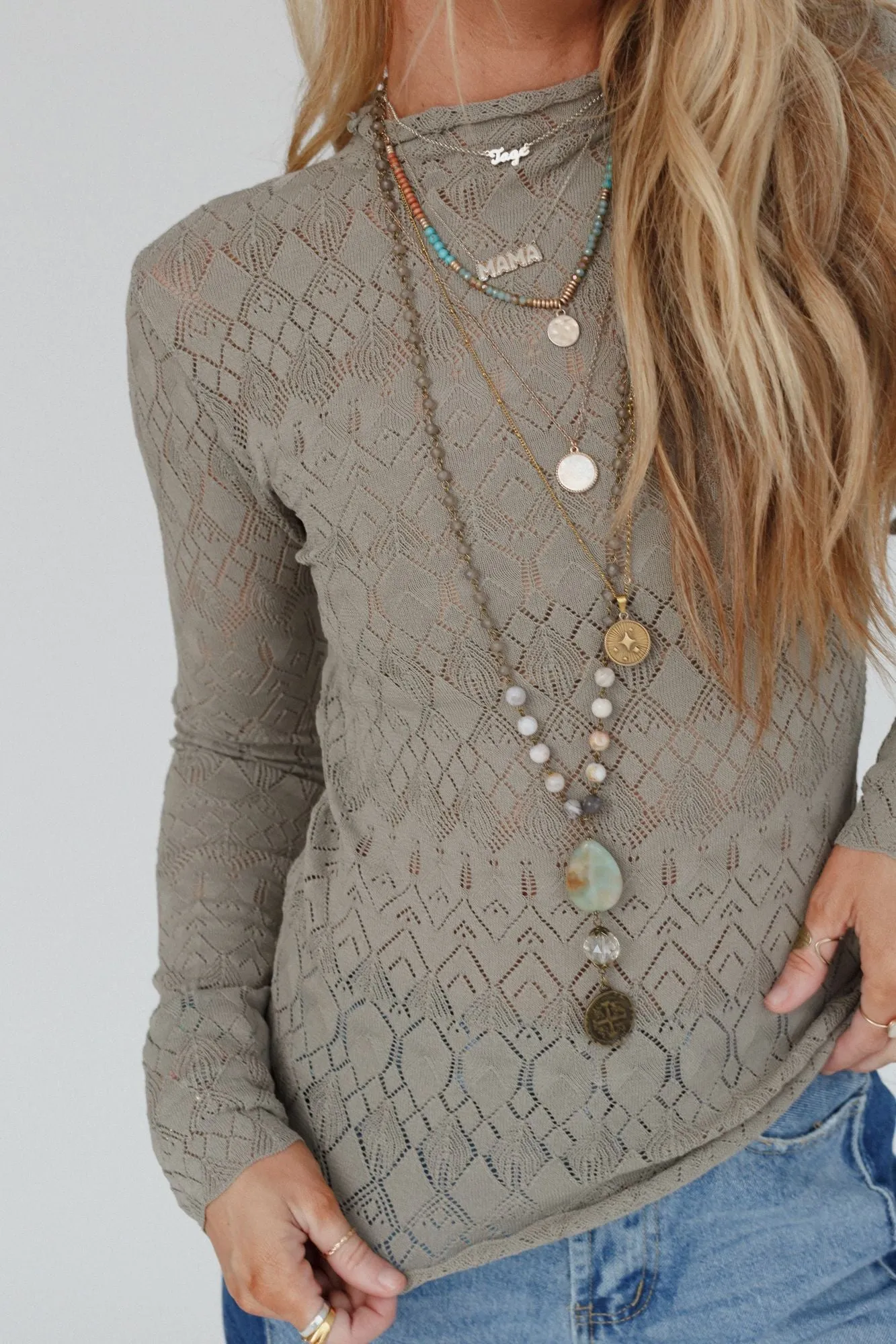 Any Moment Knit Top - Olive