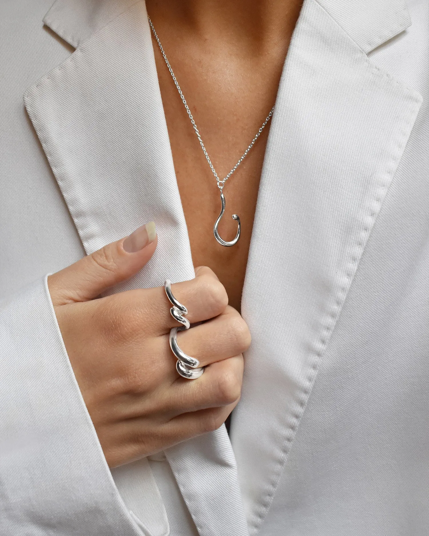 Breeze small necklace silver