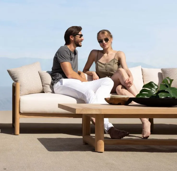 BREEZE XL TEAK 3 SEAT SOFA