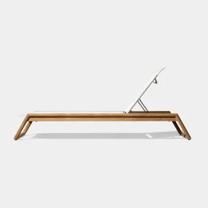 BREEZE XL TEAK STACKING SUN LOUNGE