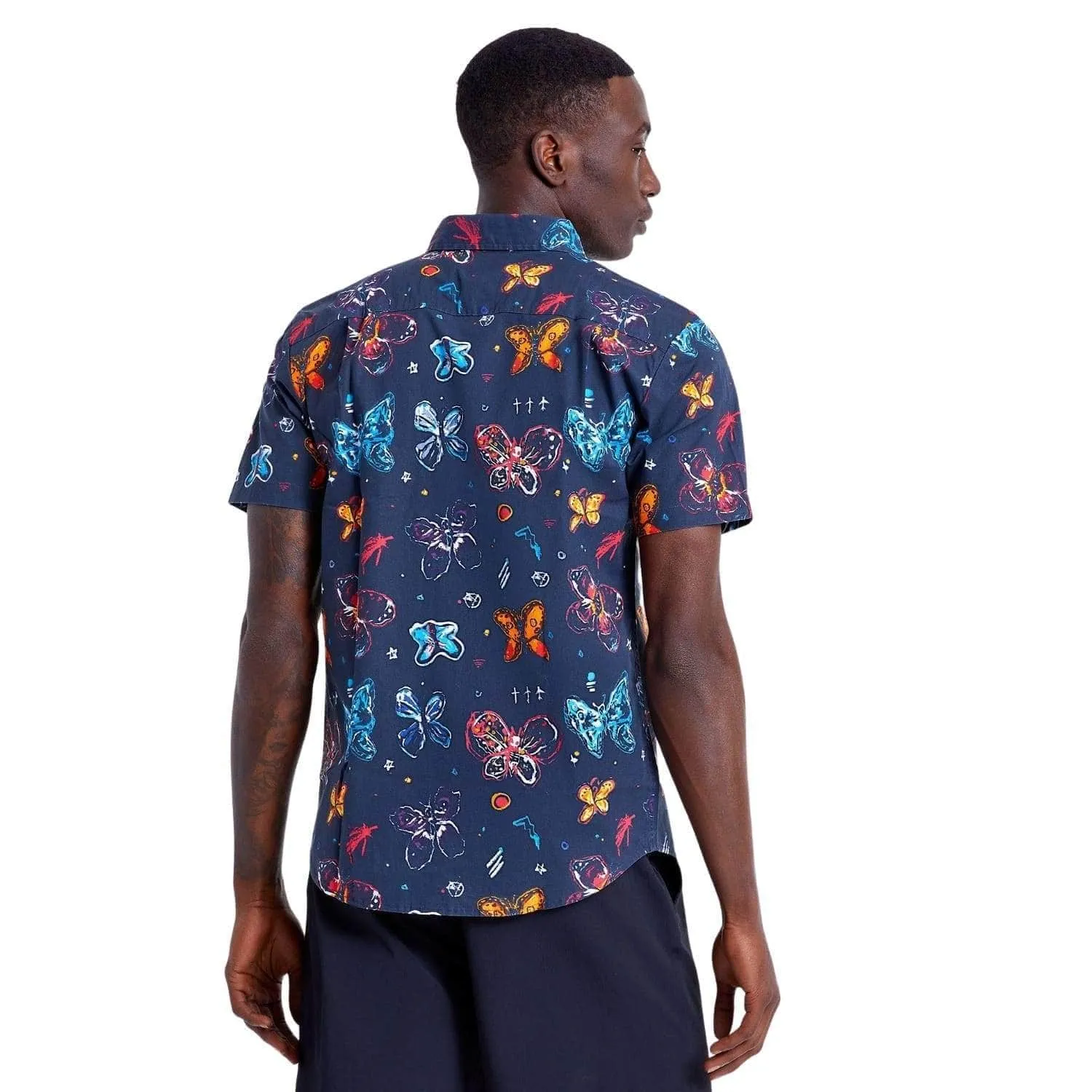 Brixton BB Fly Now Short Sleeve Shirt - Black