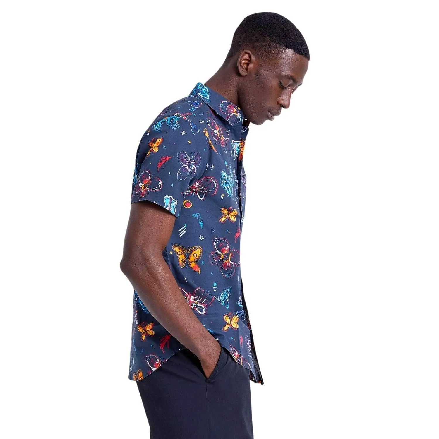 Brixton BB Fly Now Short Sleeve Shirt - Black