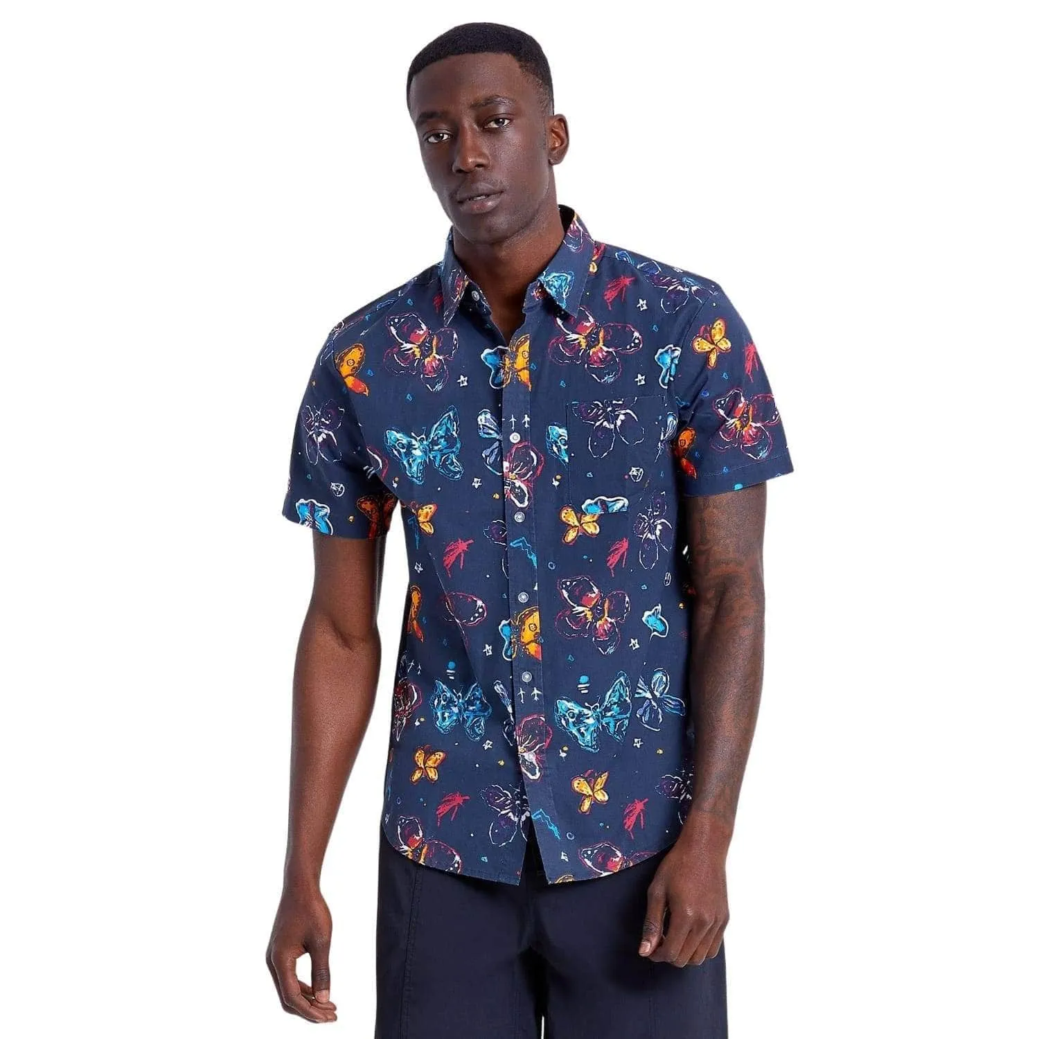 Brixton BB Fly Now Short Sleeve Shirt - Black
