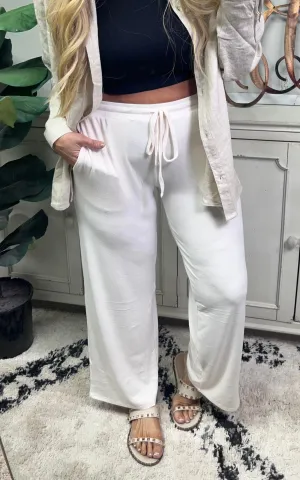 Brushed Wide Leg Lounge Pants by Mono B - Final Sale