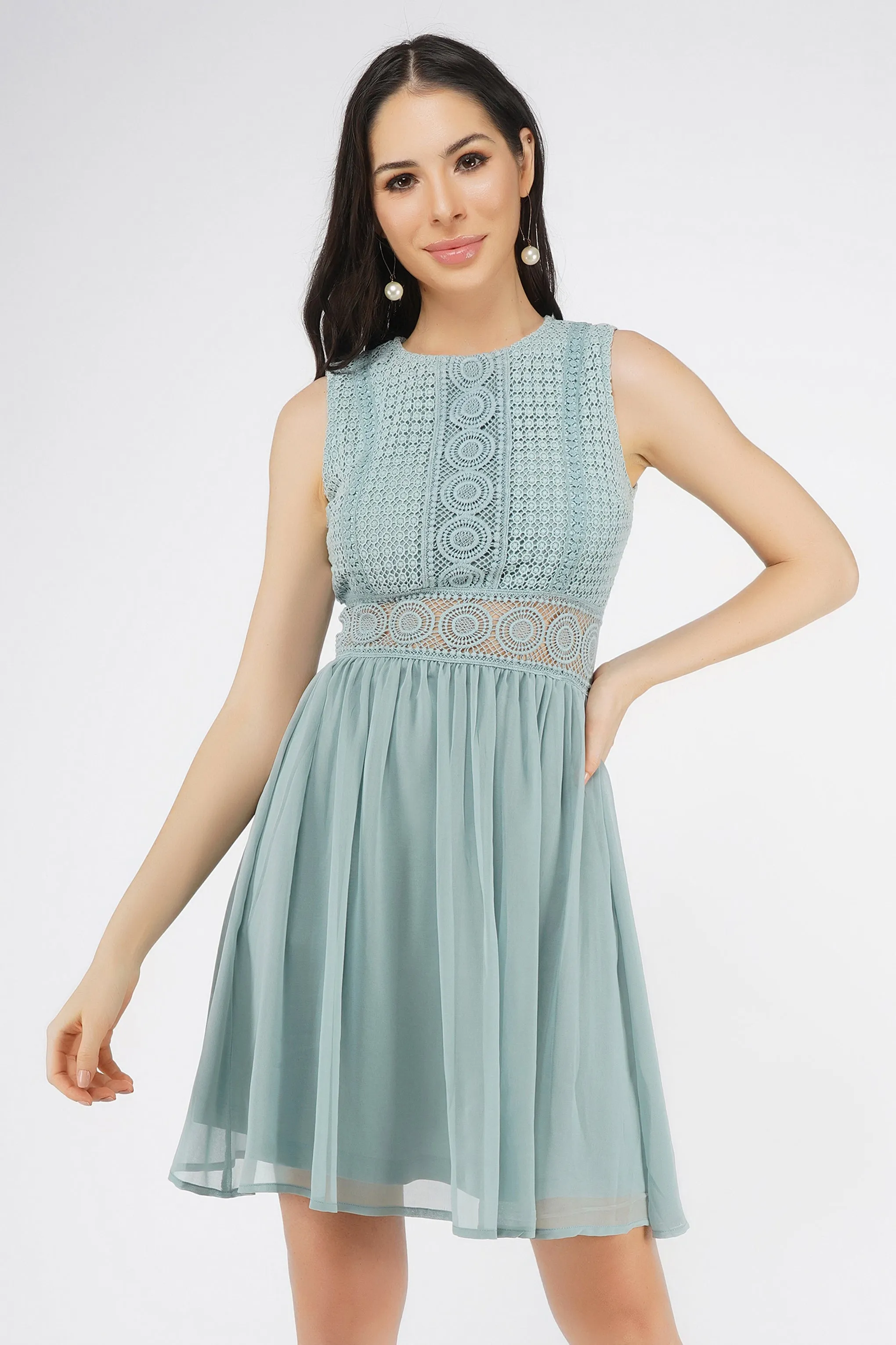 Cherelle Skater in Light Teal