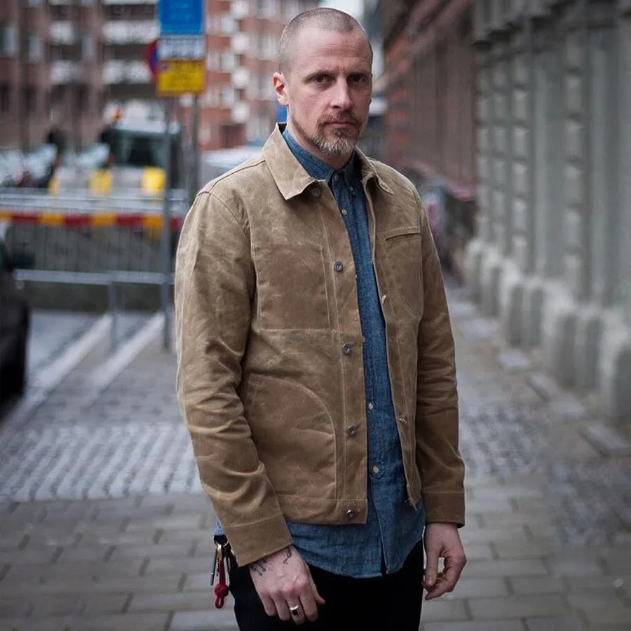 Cotton Safari Classic Style Men Casual Jacket