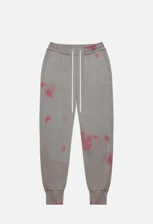 Double Dye Ebisu Sweatpants / Grey X Pink