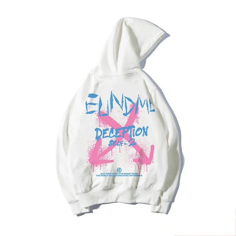 Flytonn-90s streetwear -Autumn Hip Hop Arrow Graffiti Letter Hoodies Men's Kawaii Oversized Hoody Harajuku Fashion Casual y2k Sweatshirts Streetwear
