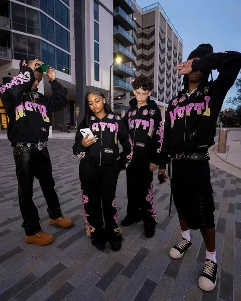 Flytonn-Streetwear y2k 90s Fashion Y2k Hip Hop Retro Harajuku Classic High Street Zip Up Hoodies Vintage Loose Letter Print Sweatshirts Casual Fashion Clothing