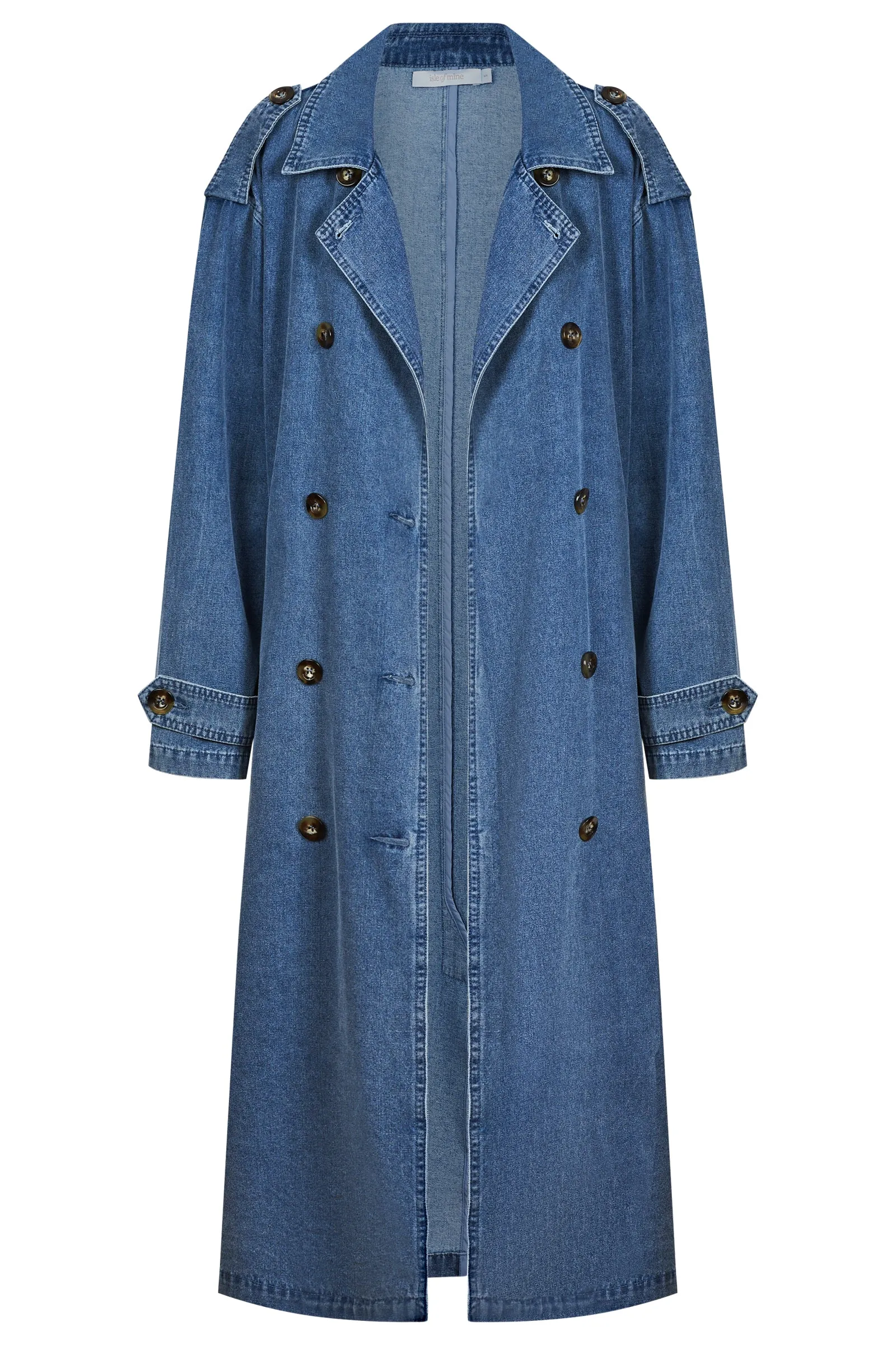 FREYA TRENCH COAT- DENIM
