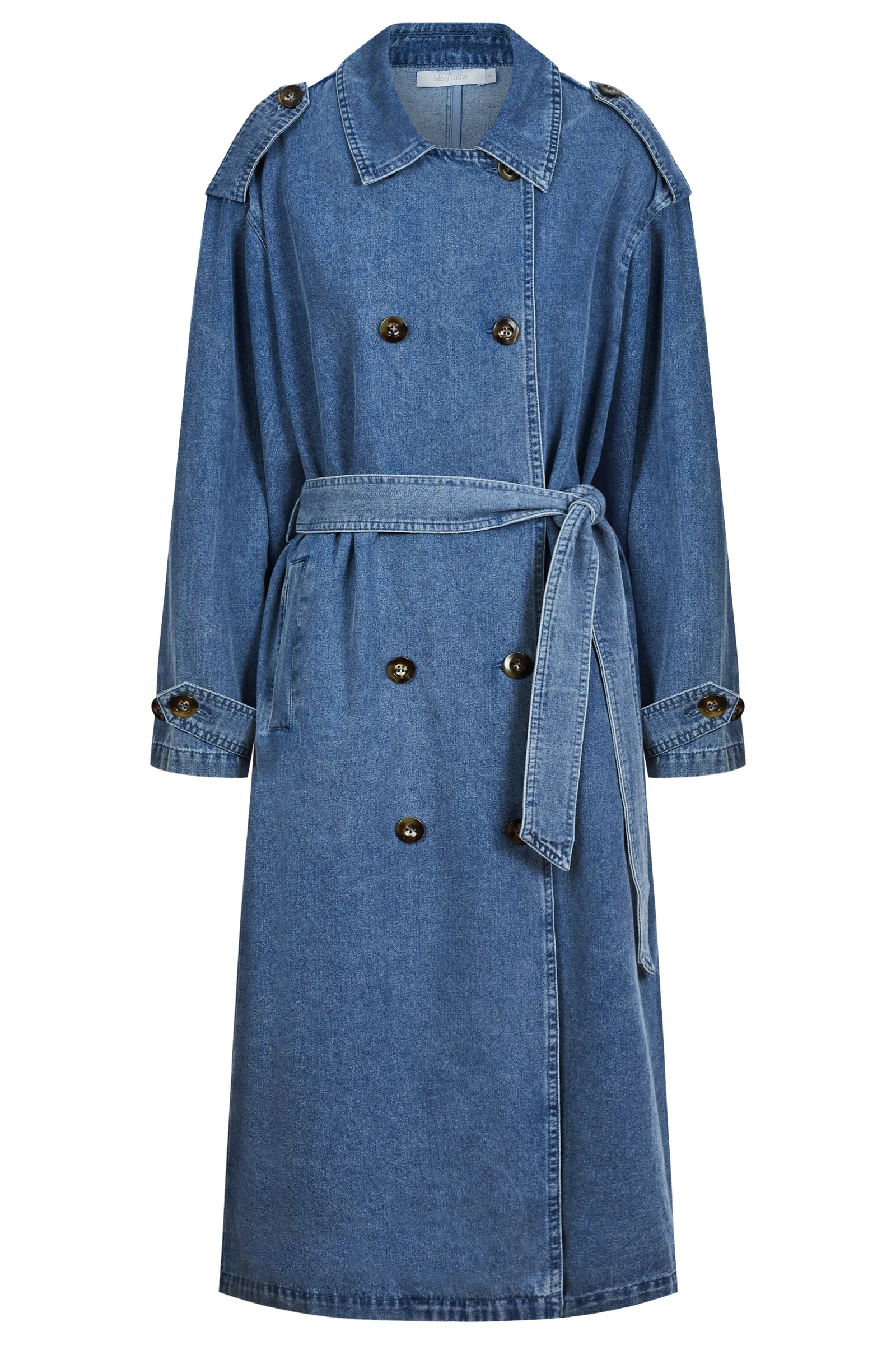 FREYA TRENCH COAT- DENIM