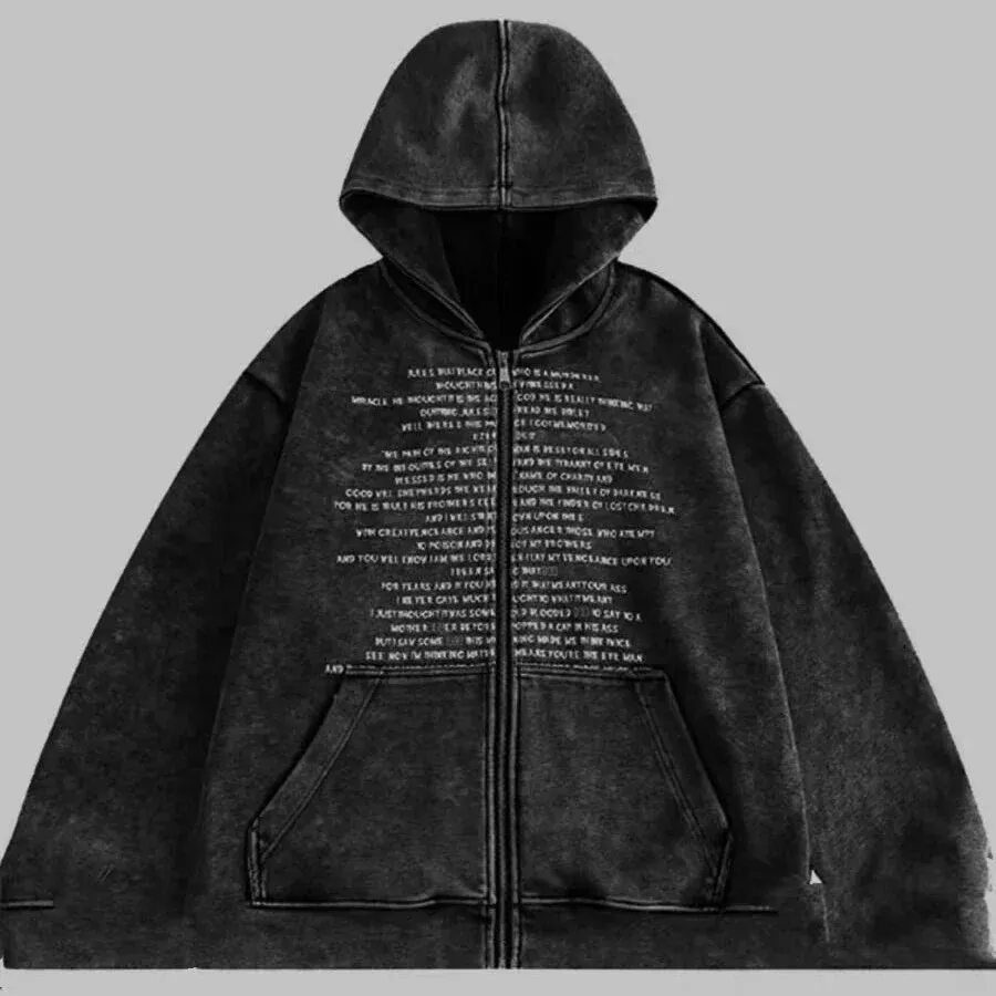 Girlary Spring Autumn Thicken Streetwear Casual Hoodies Fashion Oversized Zipper Women's Tops Y2k Aesthetic New Letter Print Sweatshirts