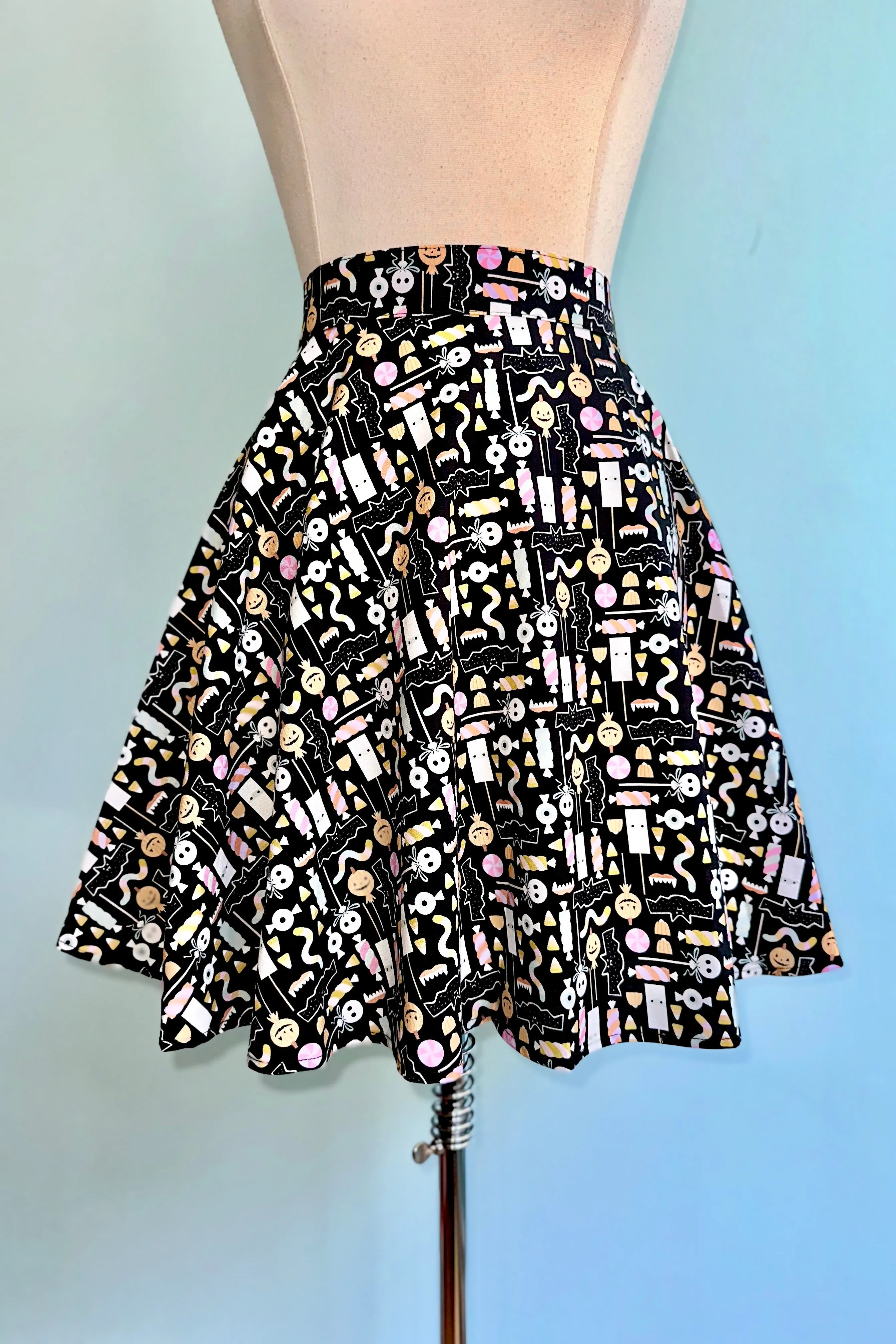 Halloween Candy Skater Skirt by Retrolicious