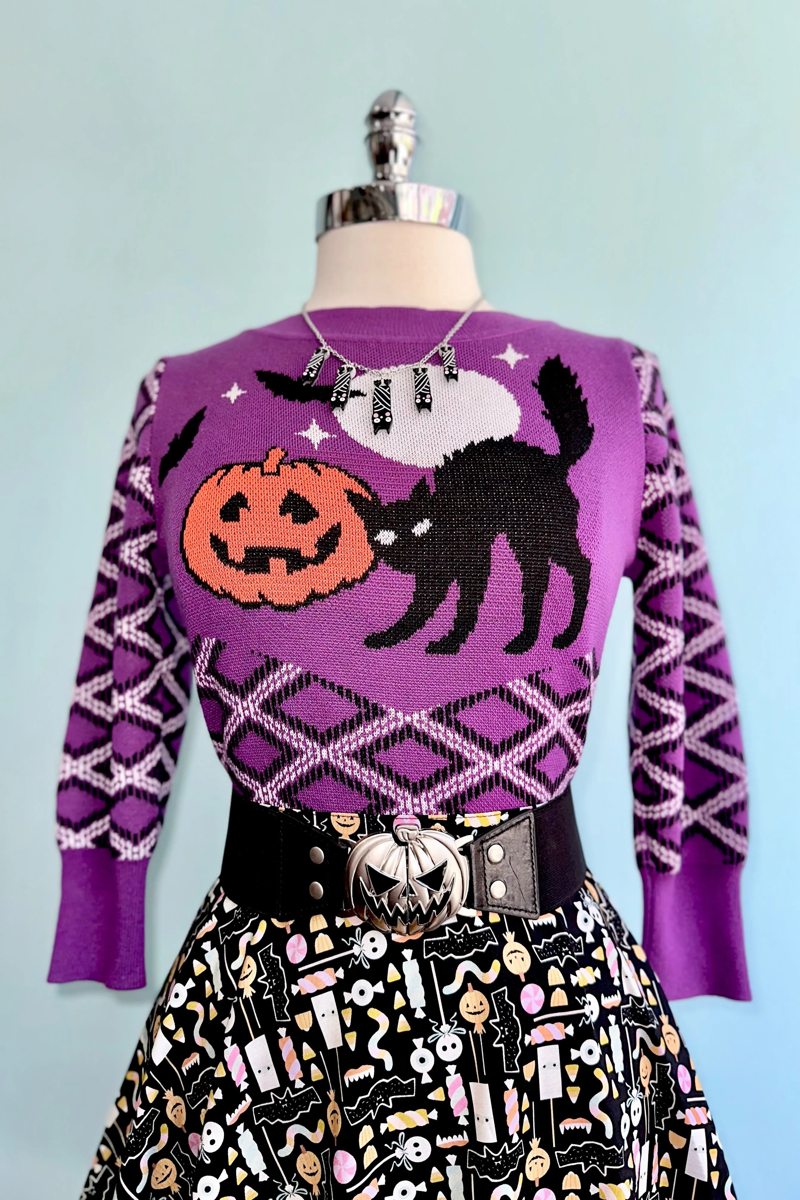 Halloween Candy Skater Skirt by Retrolicious