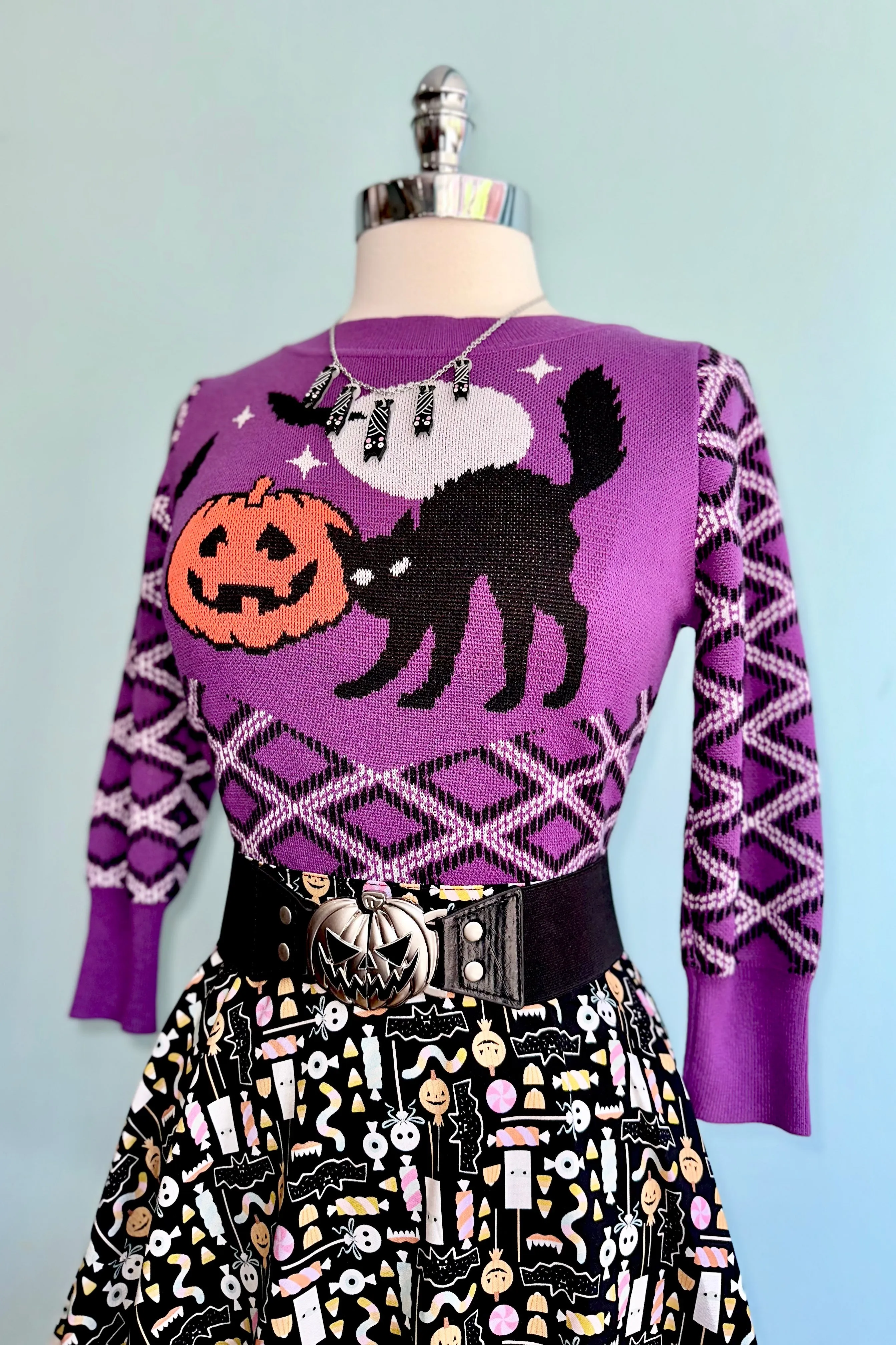 Halloween Candy Skater Skirt by Retrolicious