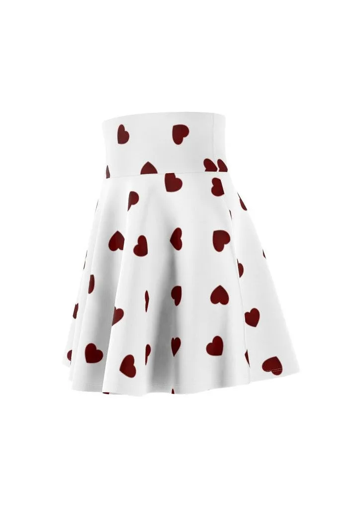 Hearts Women's Skater Skirt