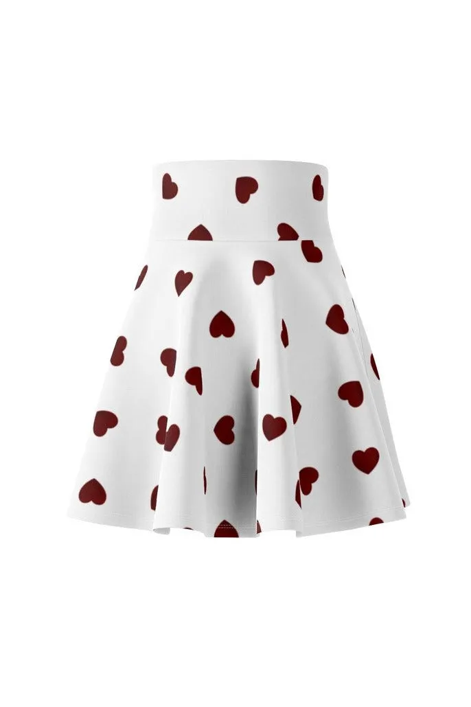 Hearts Women's Skater Skirt