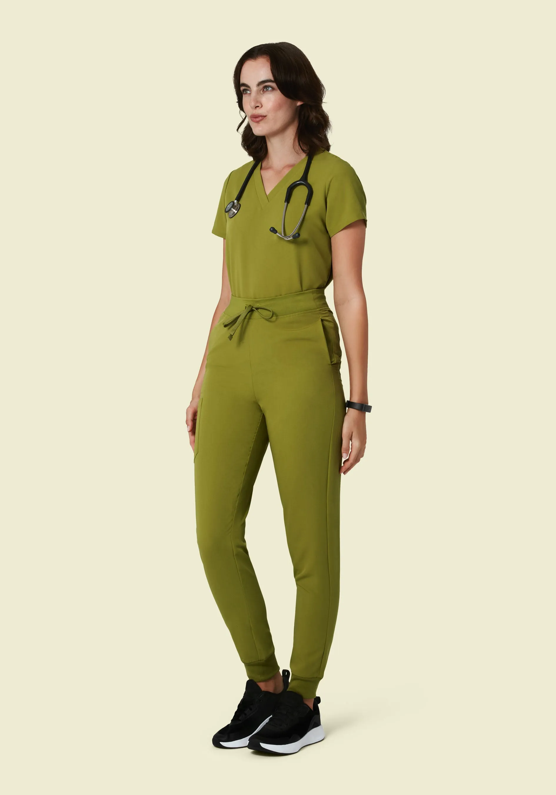 High Waisted Joggers Avocado