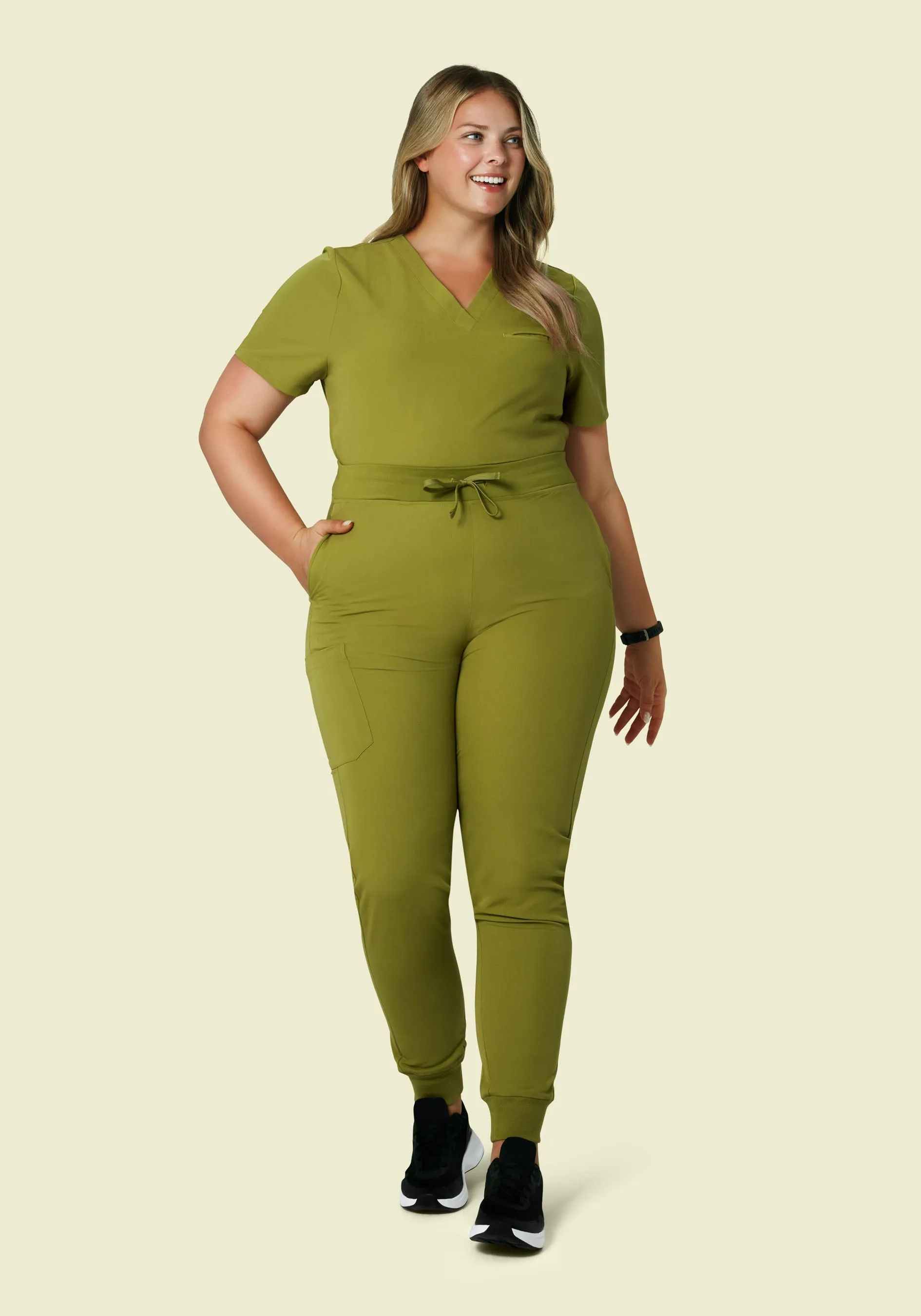 High Waisted Joggers Avocado