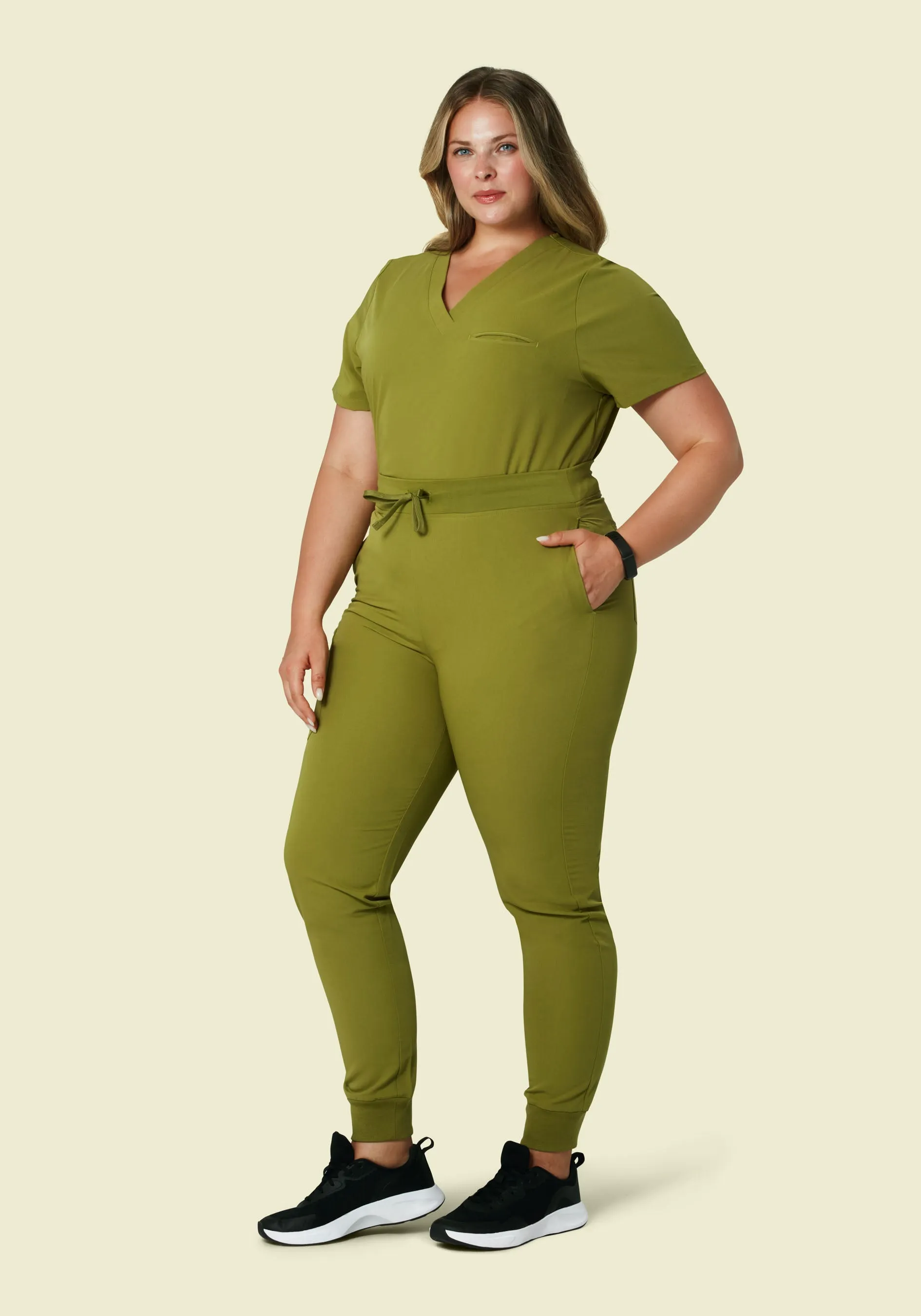 High Waisted Joggers Avocado
