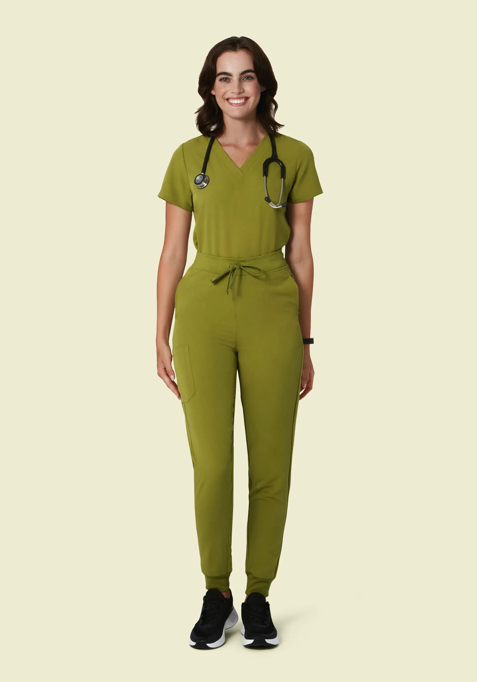 High Waisted Joggers Avocado