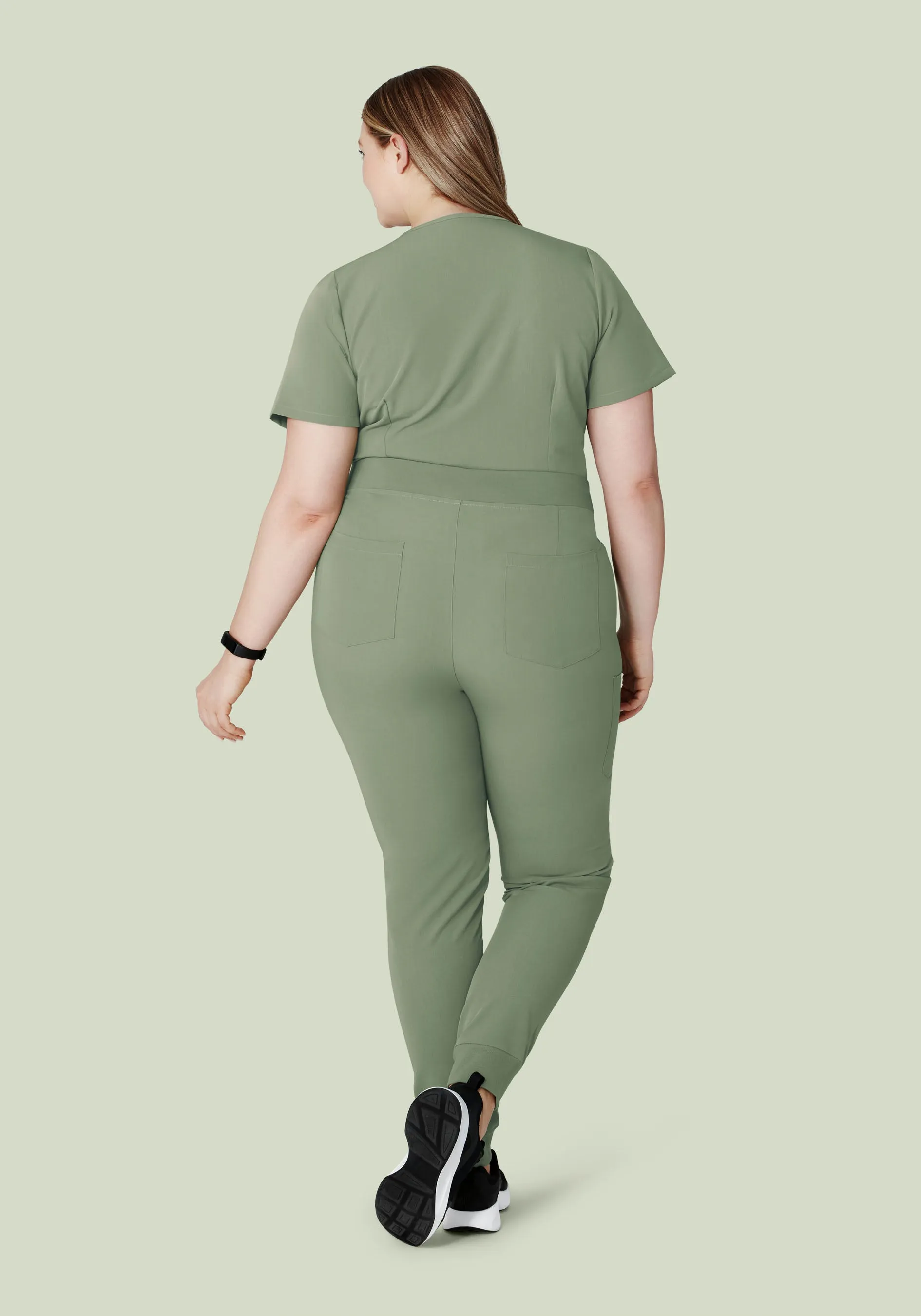 High Waisted Joggers Cool Sage