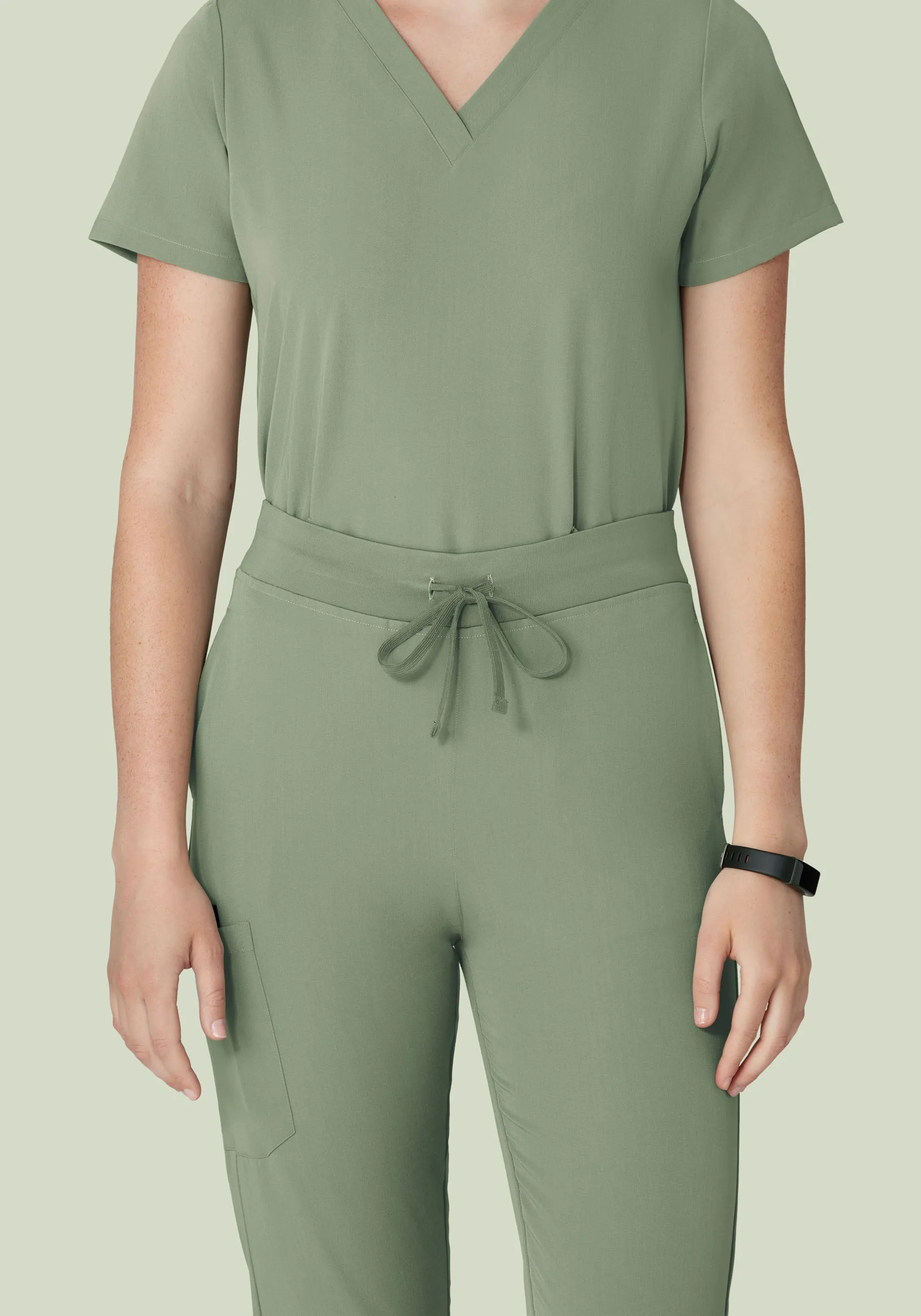 High Waisted Joggers Cool Sage