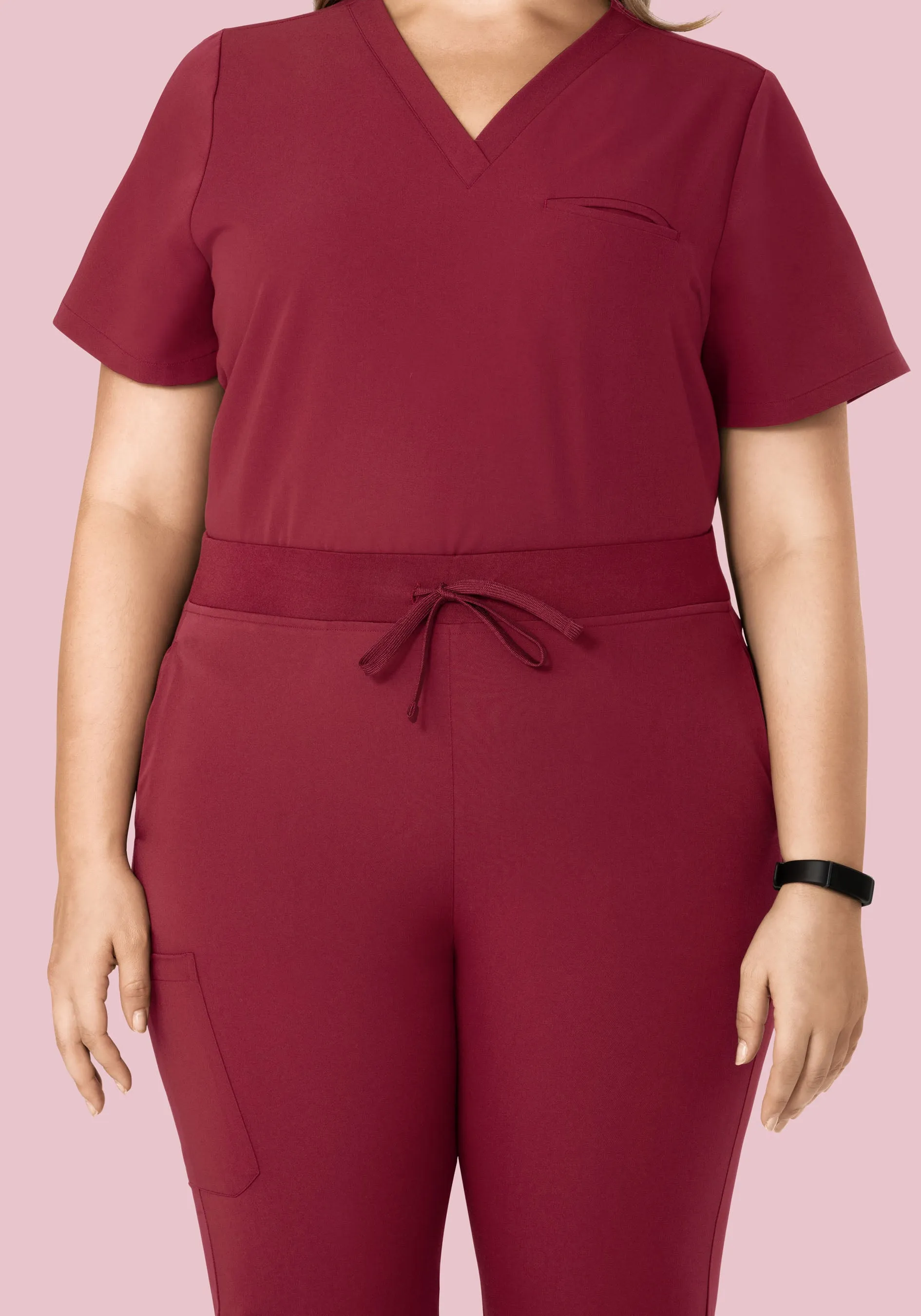 High Waisted Joggers Garnet