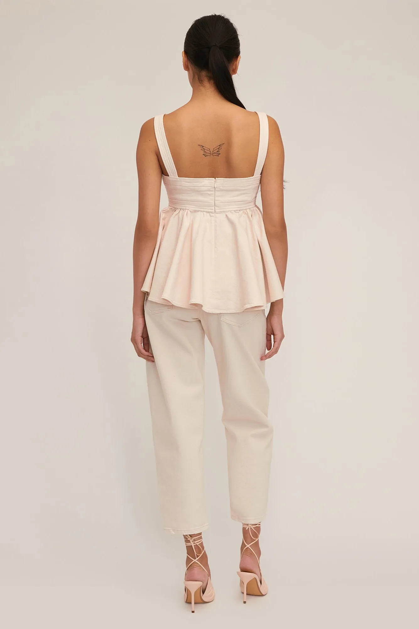 Leighton Denim Empire Top