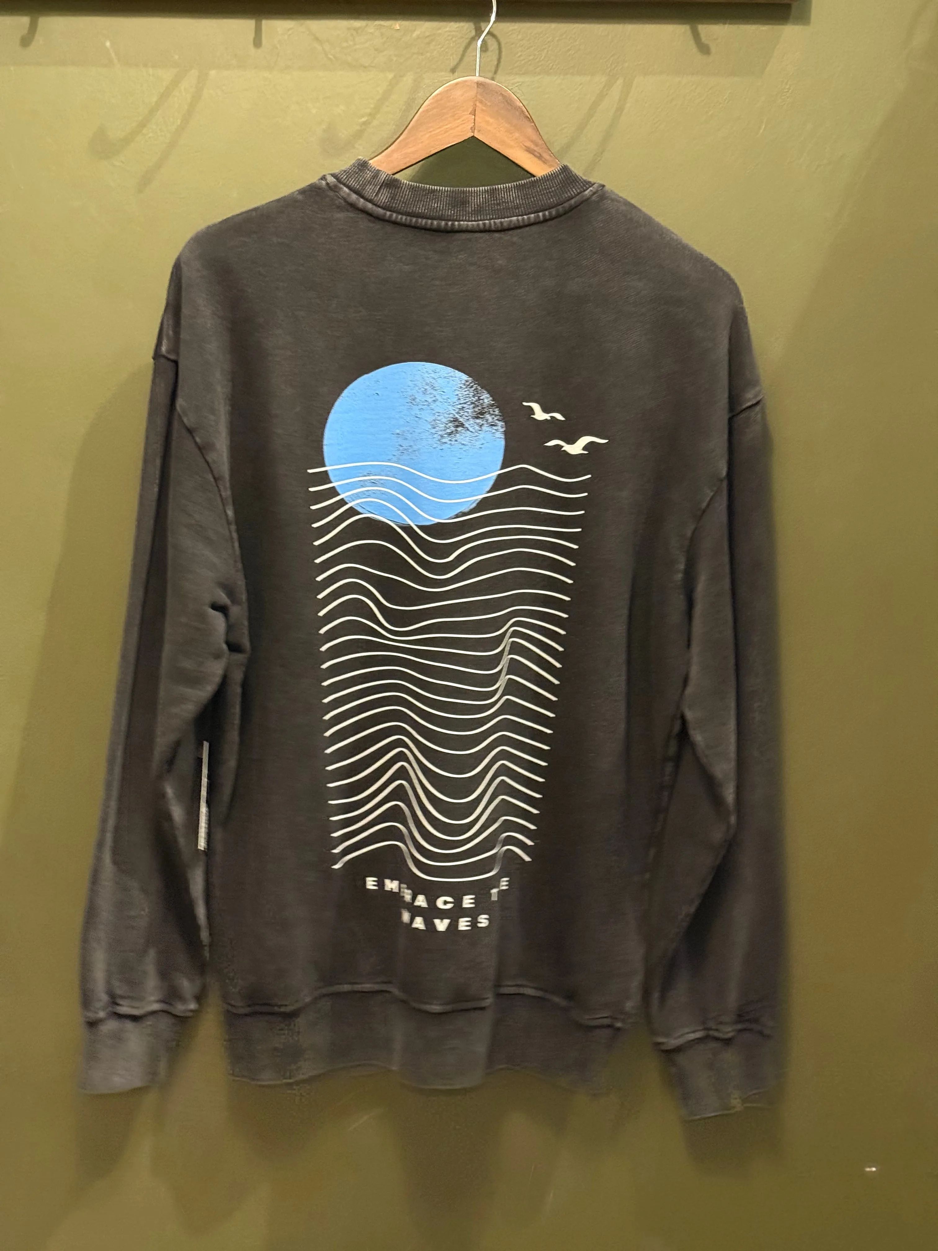 Mindset Surf Crewneck Faded Black