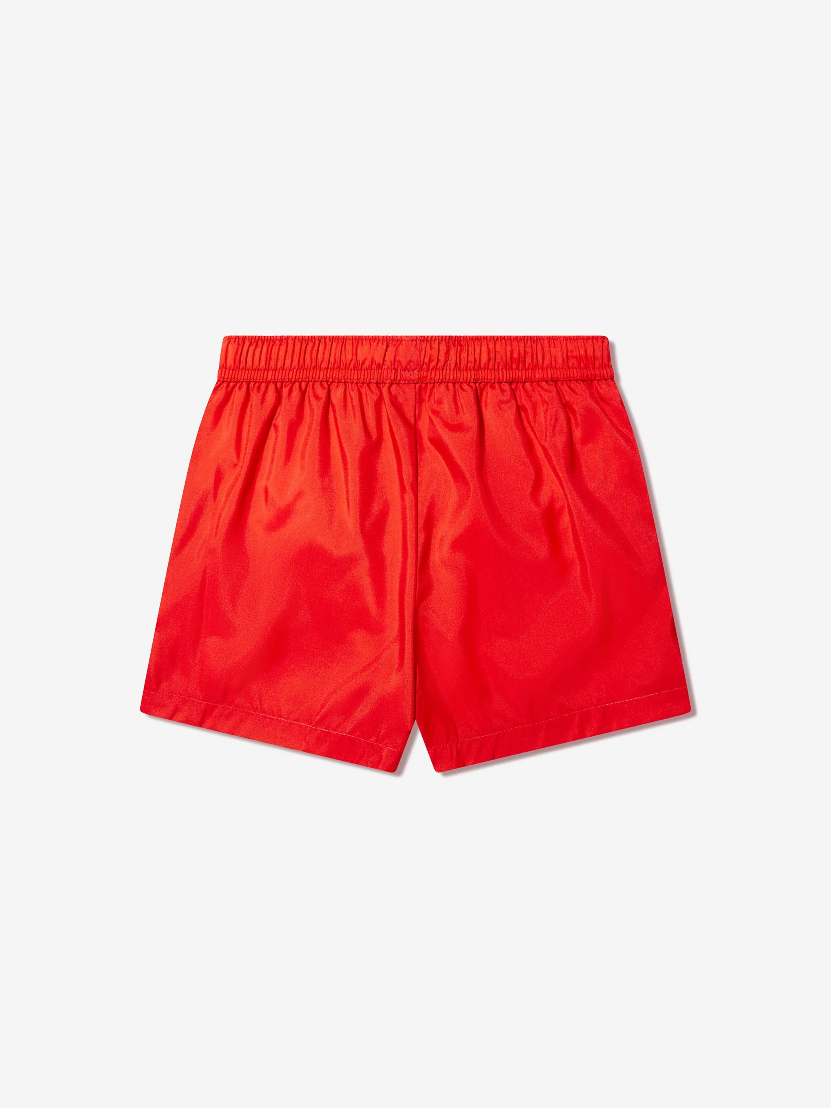 Moschino Boys Teddy Logo Swim Shorts in Red