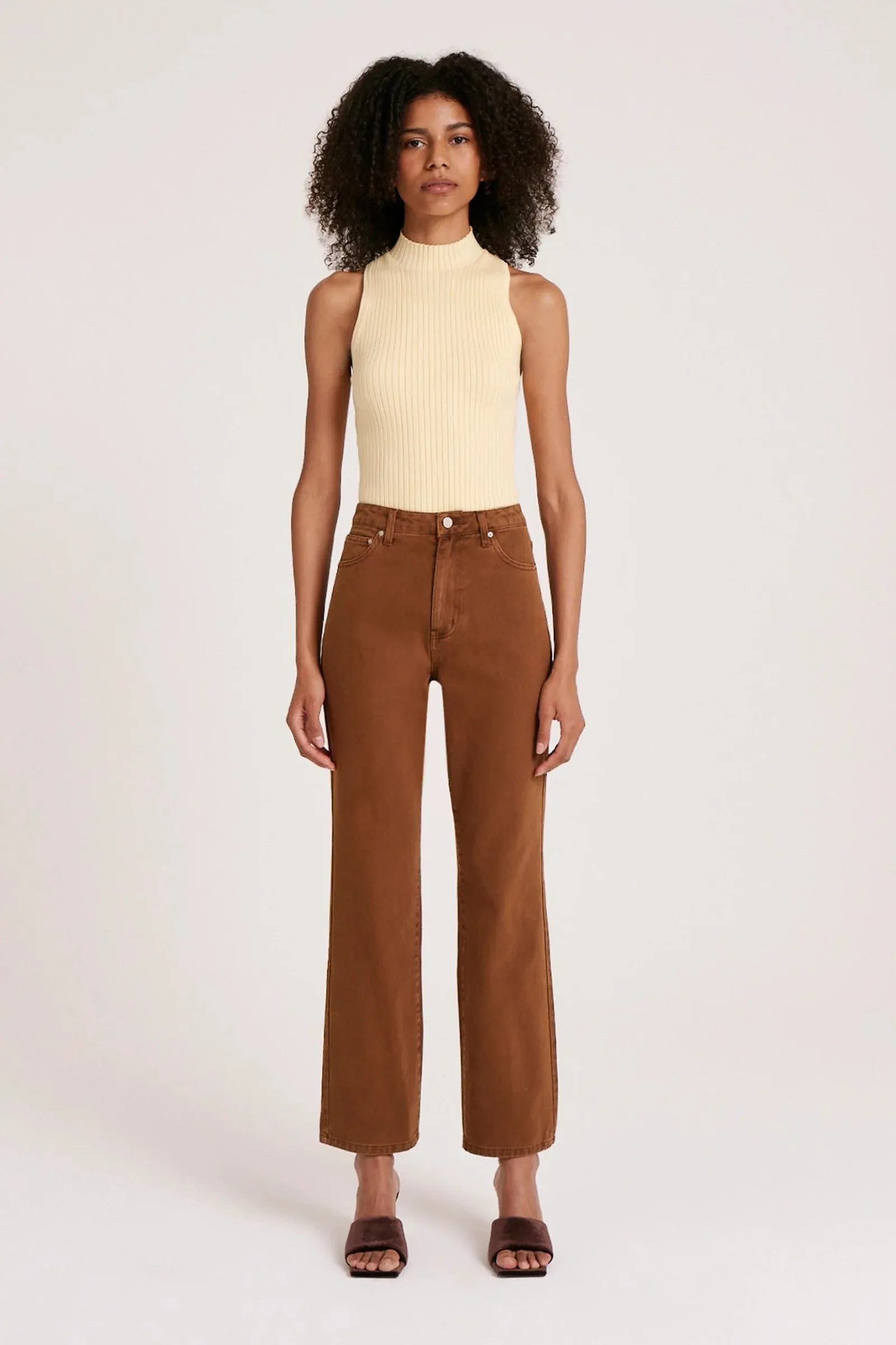 NUDE LUCY BLAISE JEAN - TOFFEE