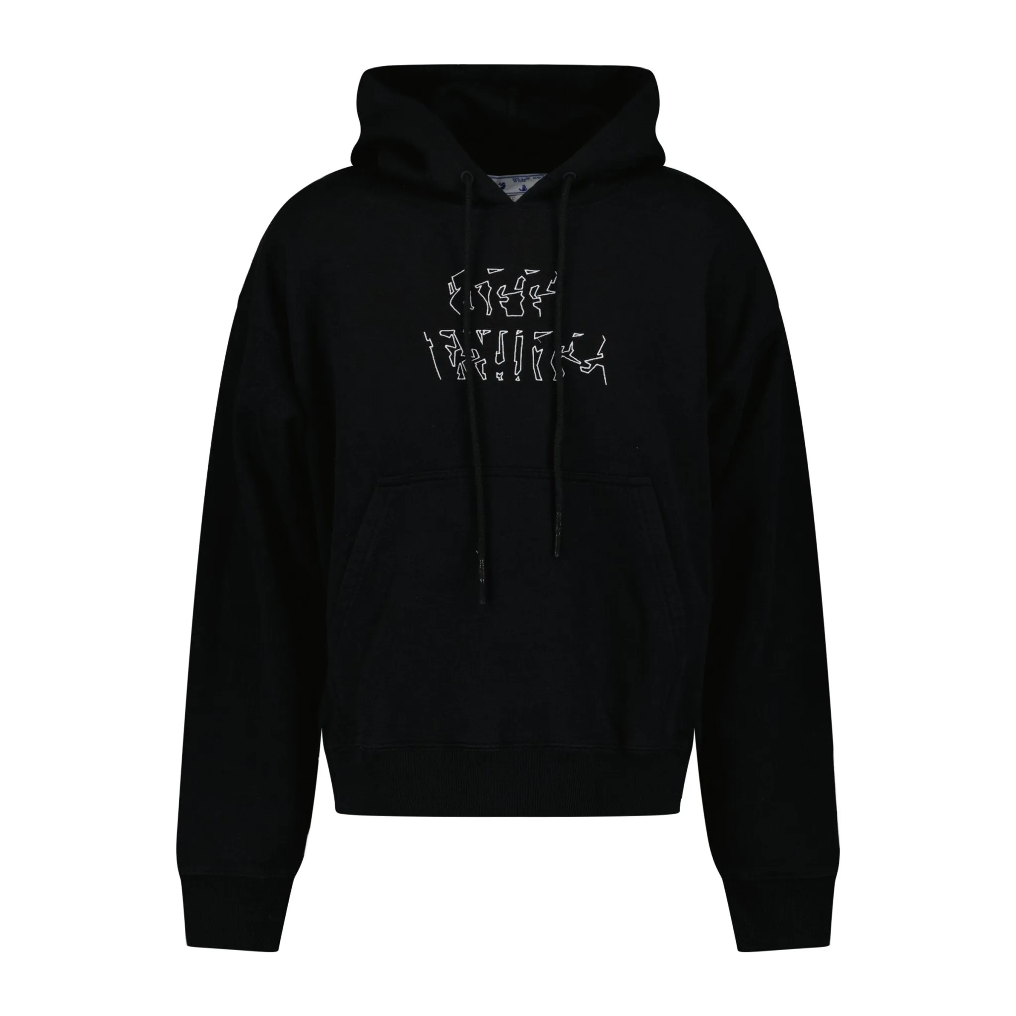 OFF-WHITE Arrow Print Hoodie Black