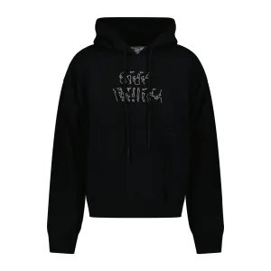 OFF-WHITE Arrow Print Hoodie Black