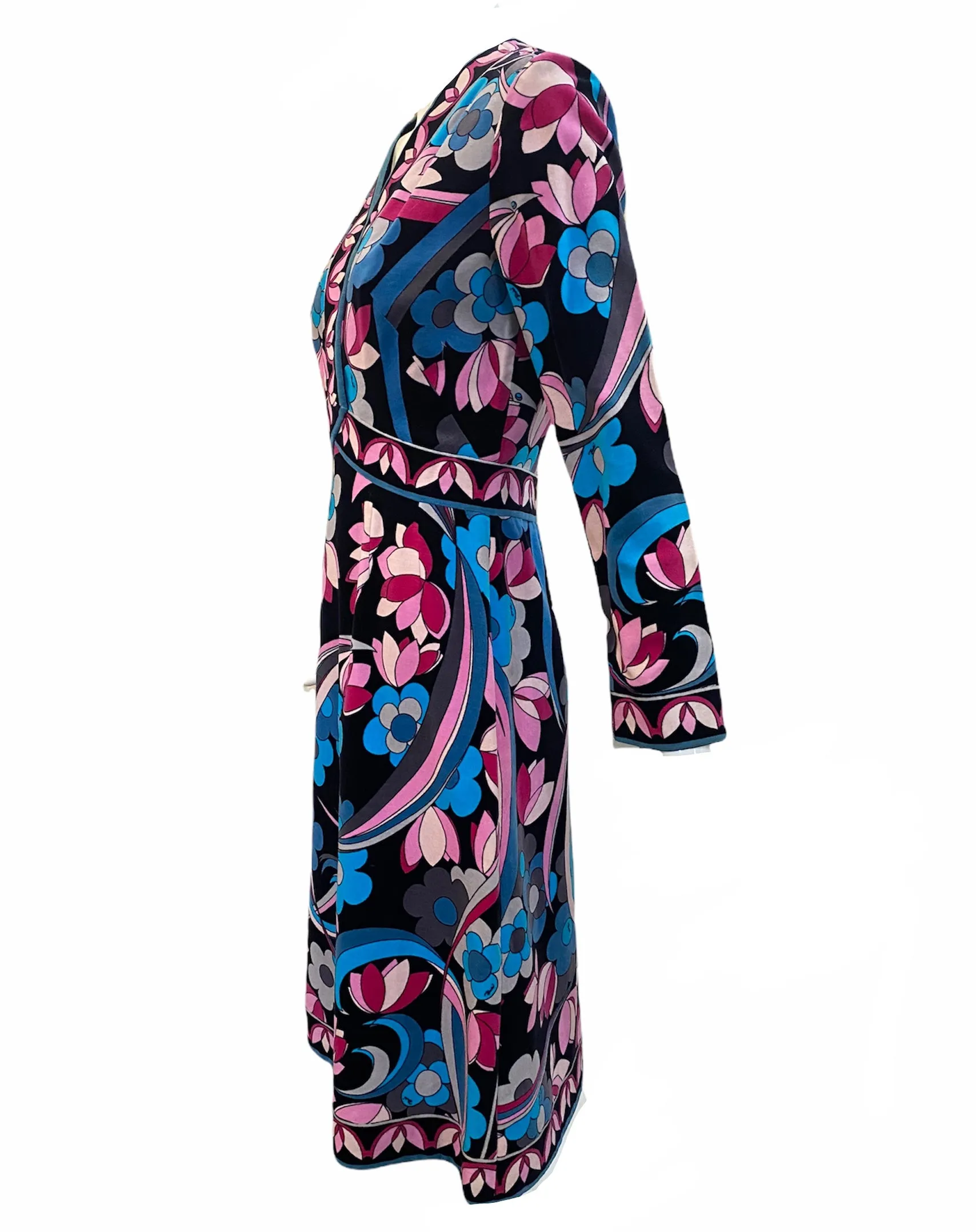 Pucci Swinging 70s Velvet  Print Dress