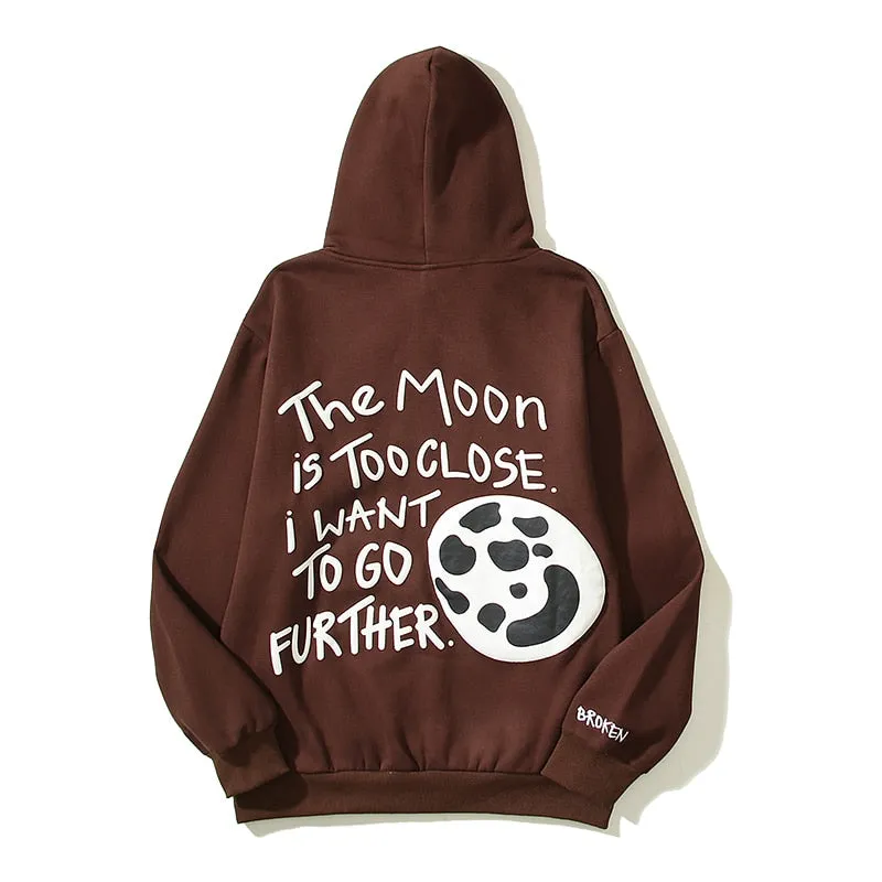 Purpdrank - Retro Foam Kapok Print Letter Embroidery Pullover Hoodies Men's and Women's Streetwear Oversize Fleece Hooded Sweatshirts