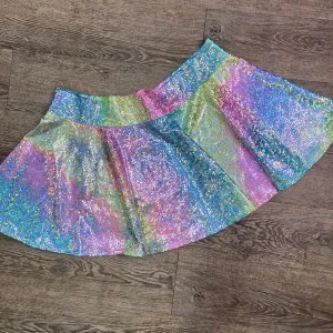 SALE - 4X ONLY - Skater Skirt - Rainbow Avatar