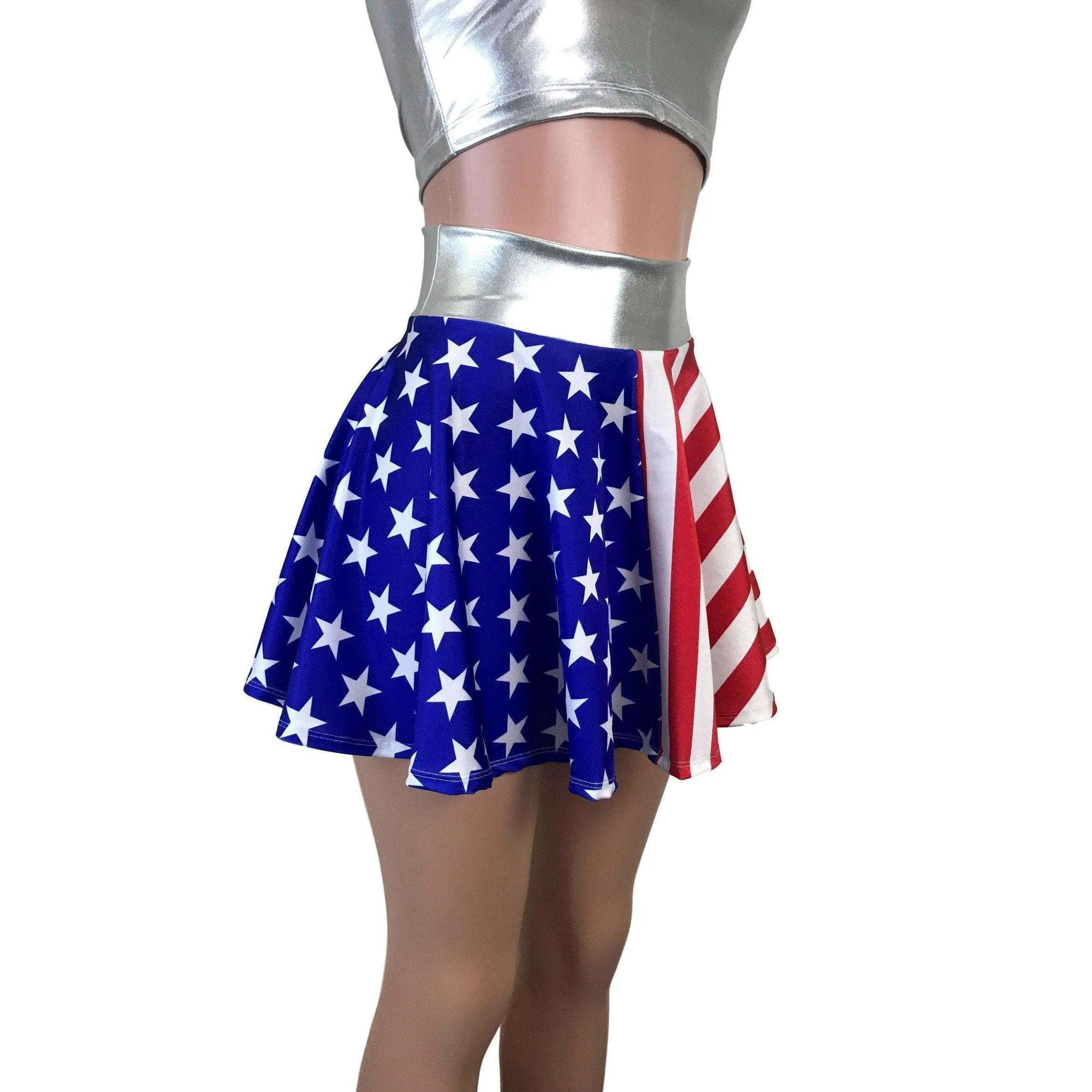 SALE - Flawed - Skater Skirt - Stars & Stripes