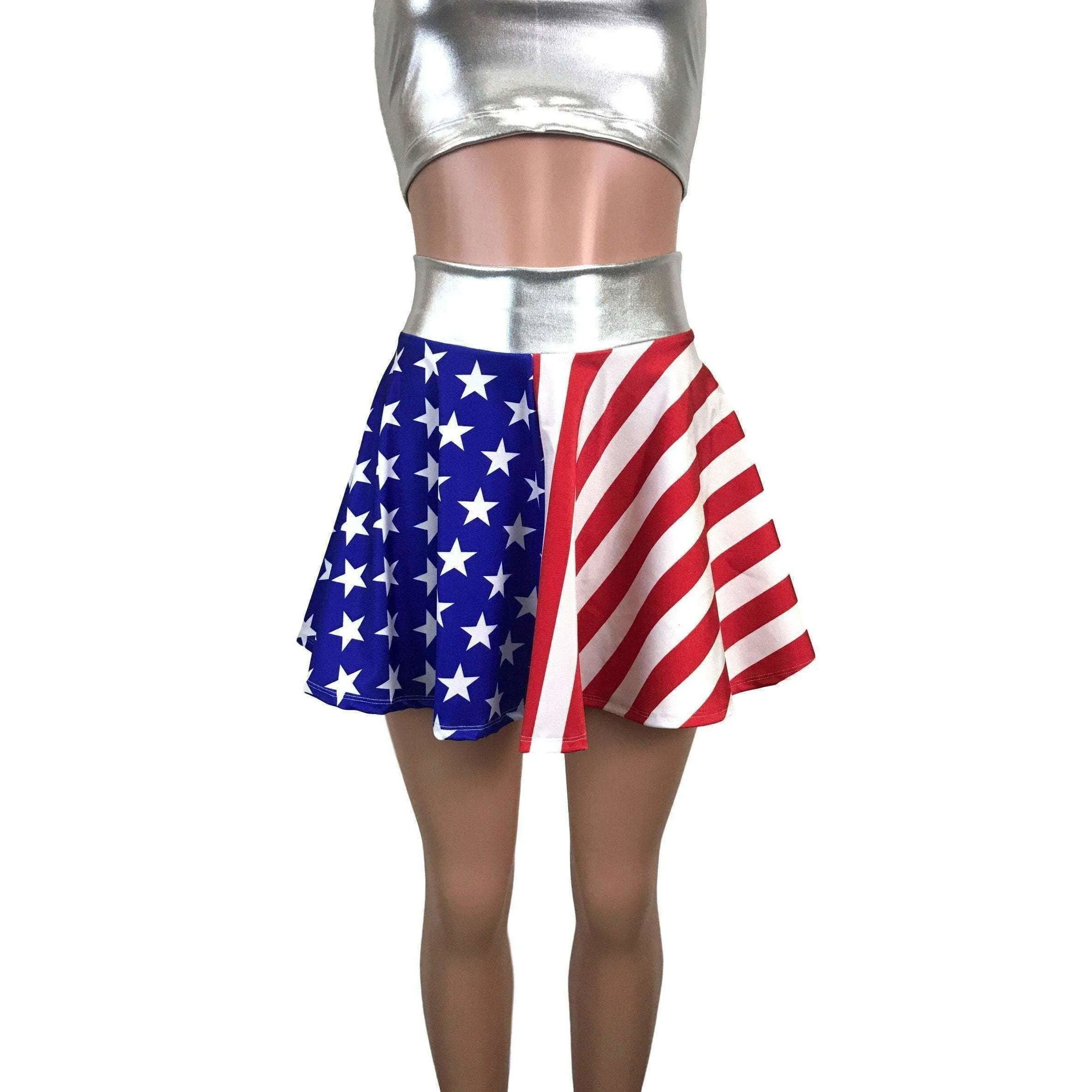 SALE - Flawed - Skater Skirt - Stars & Stripes