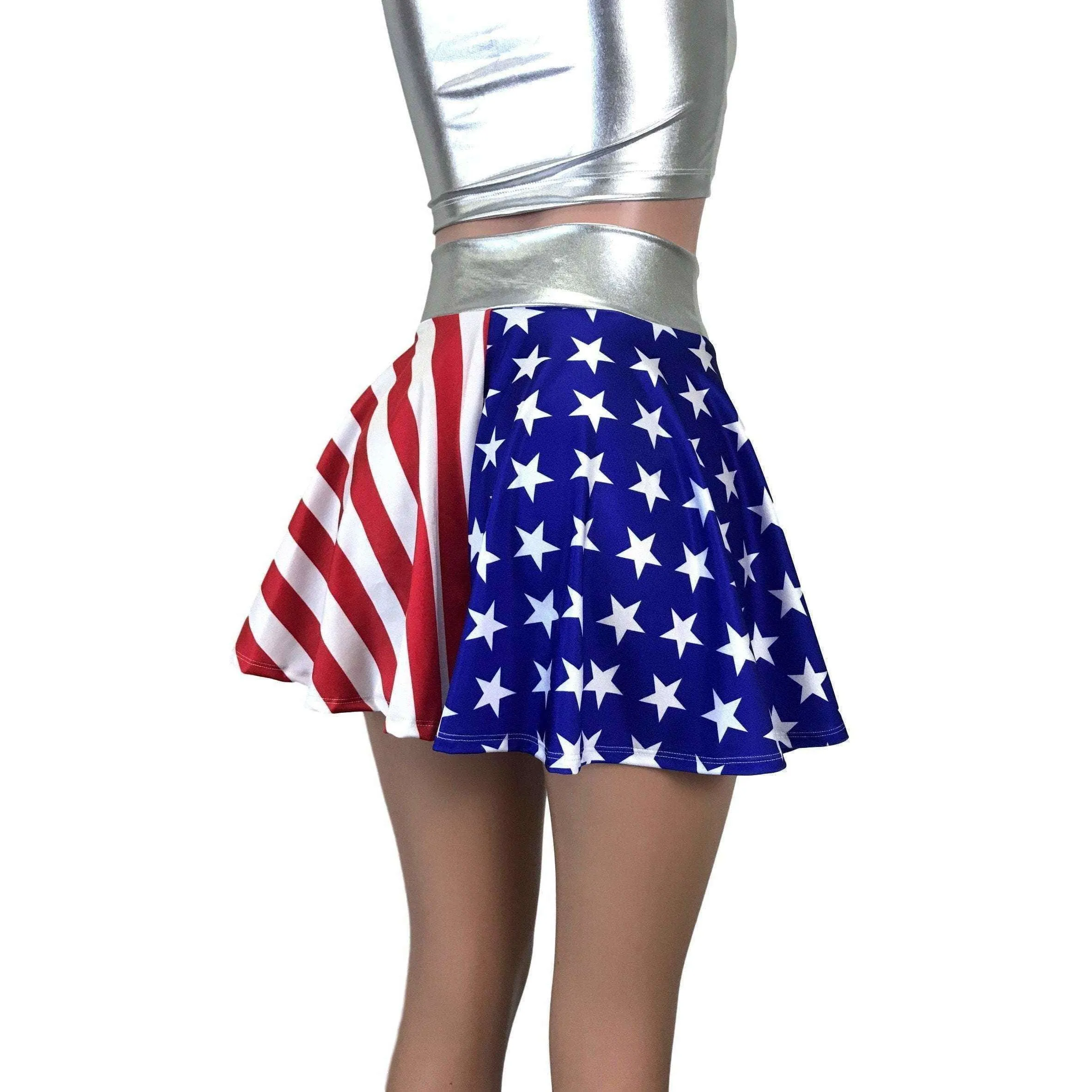 SALE - Flawed - Skater Skirt - Stars & Stripes