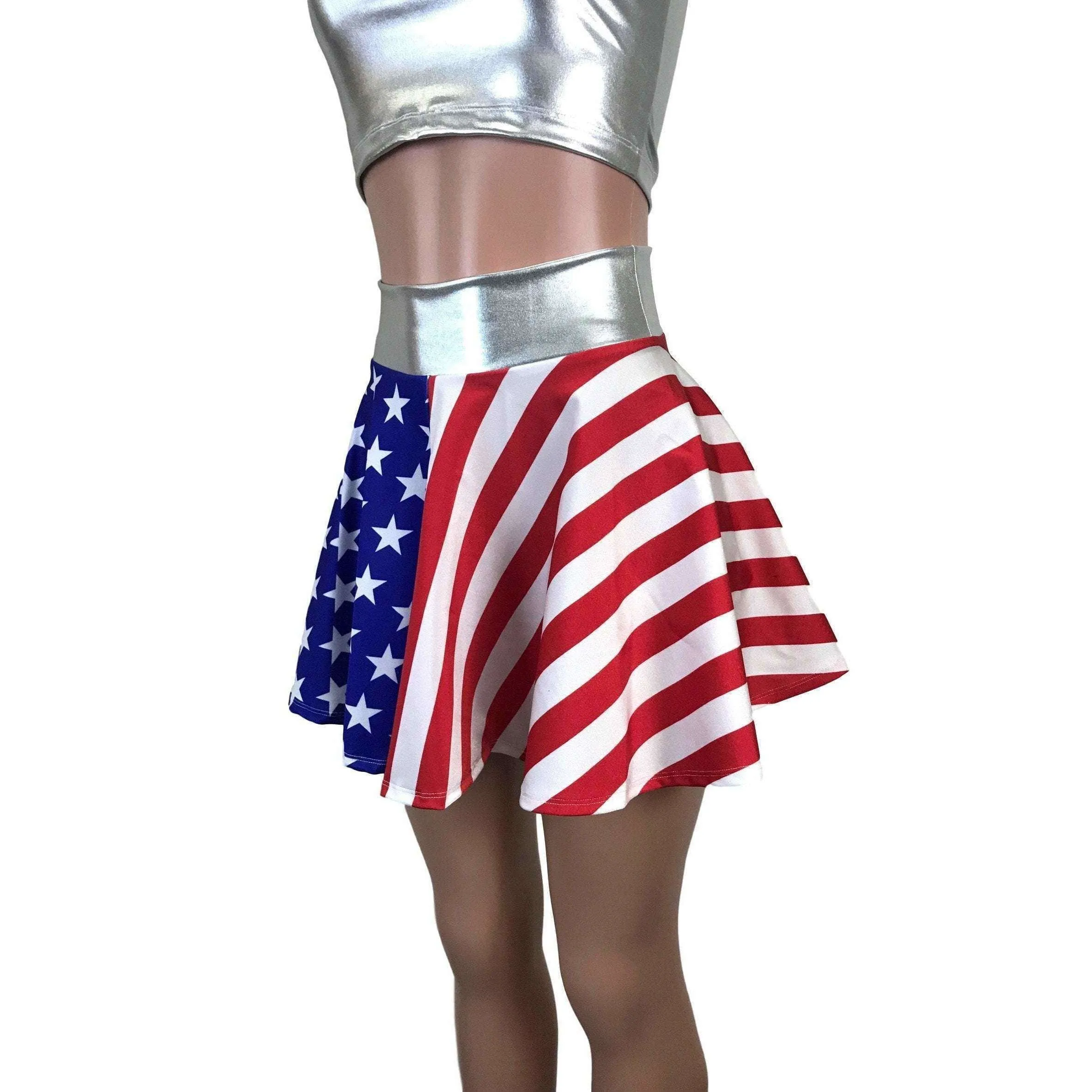 SALE - Flawed - Skater Skirt - Stars & Stripes