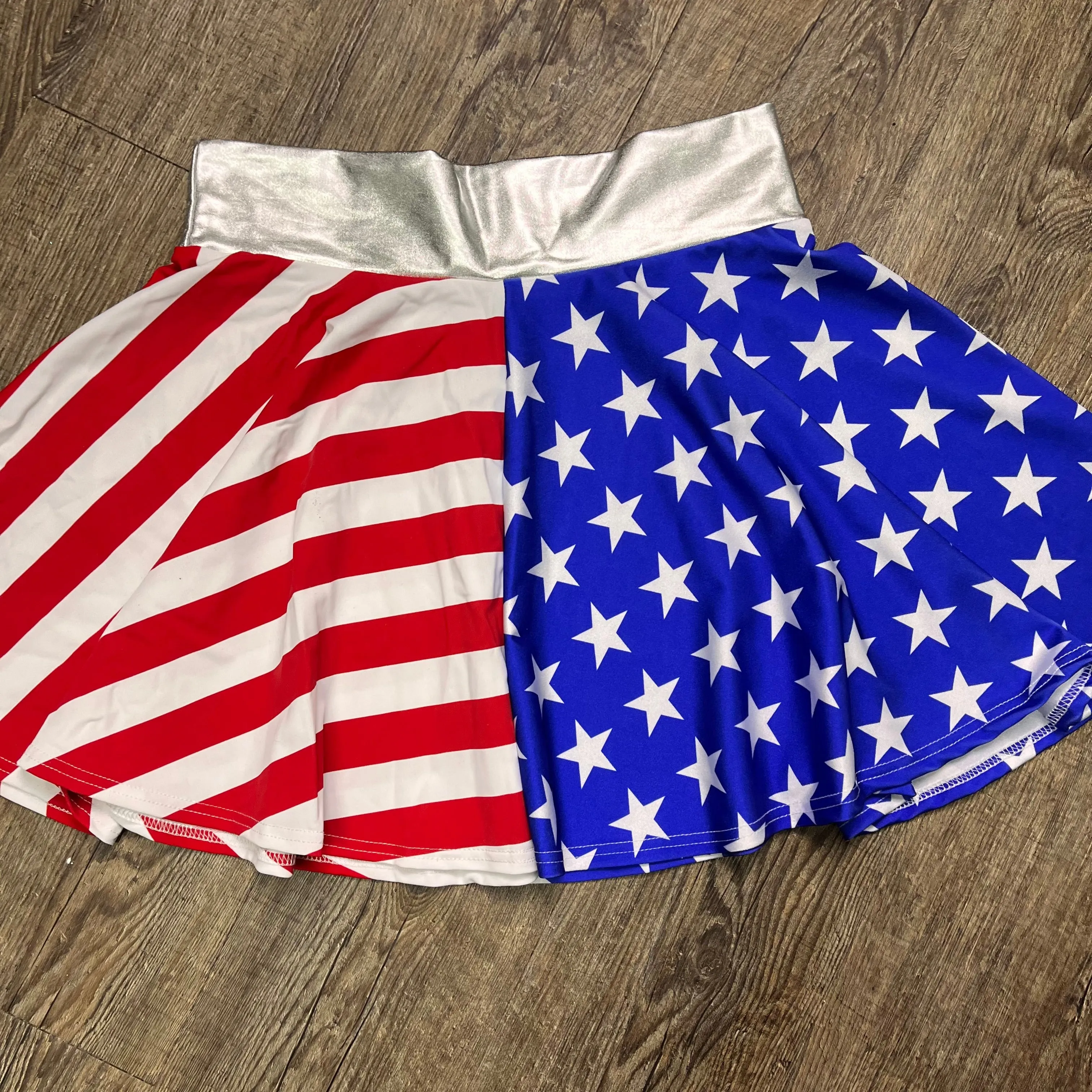 SALE - Flawed - Skater Skirt - Stars & Stripes