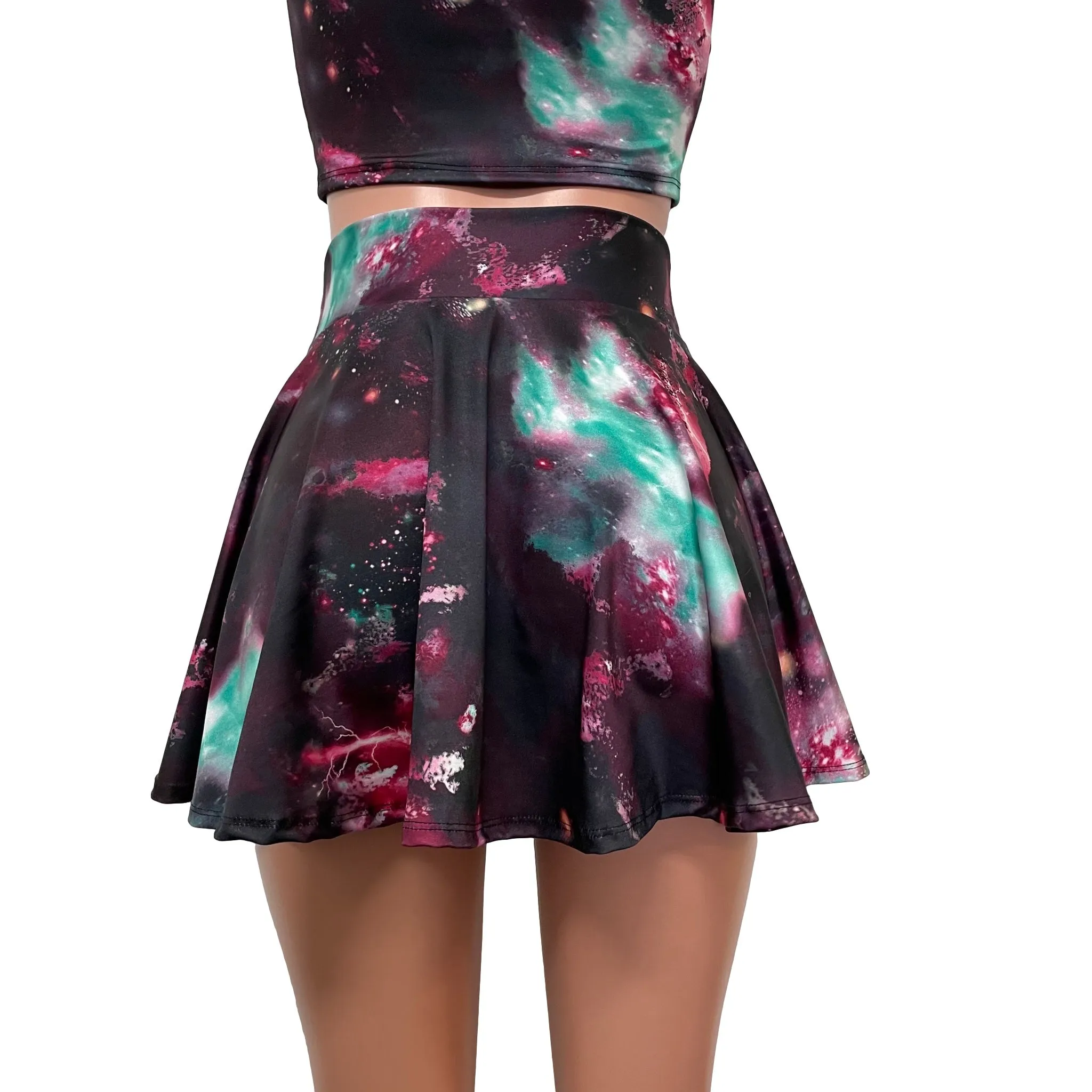 SALE - SMALL - New Galaxy Skater Skirt