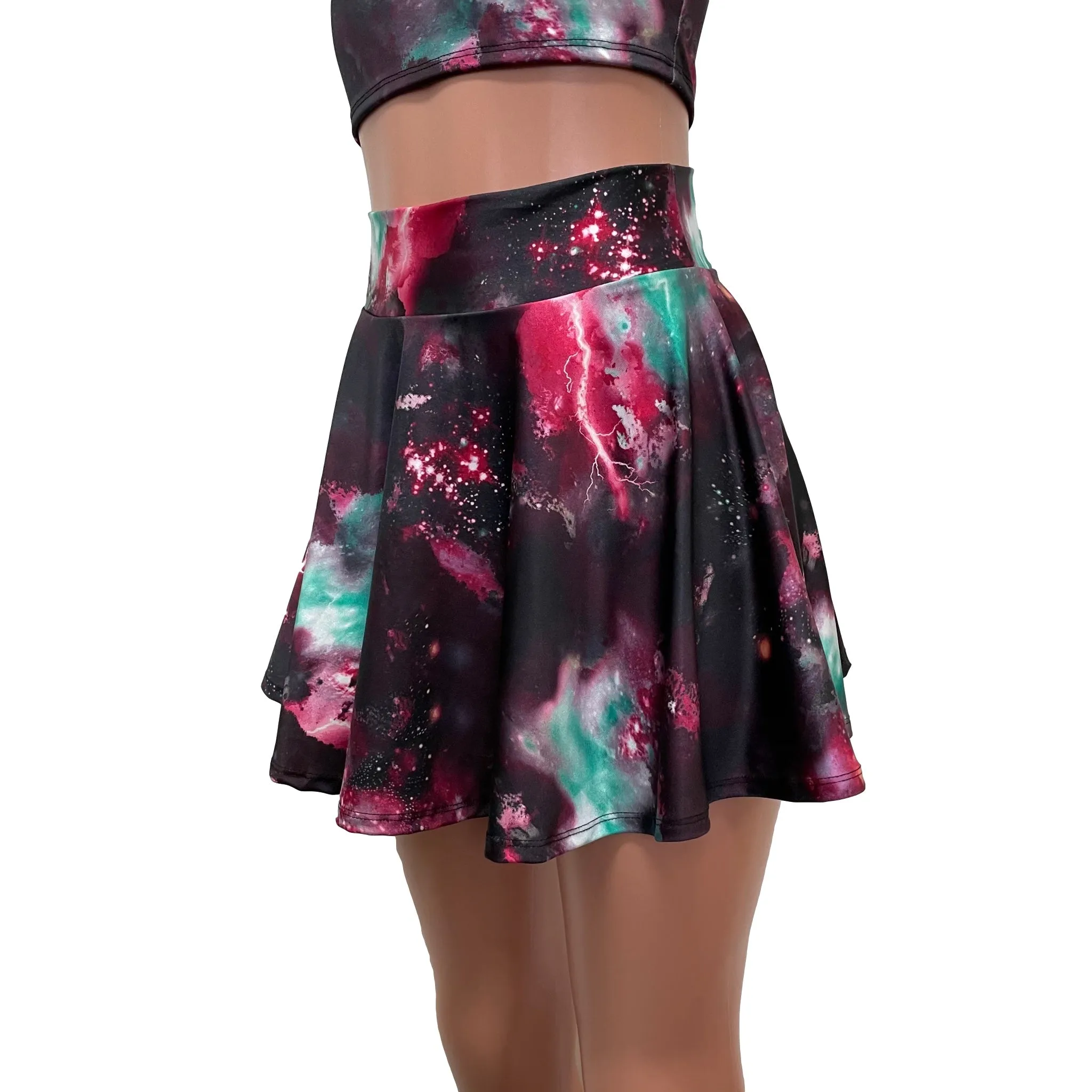 SALE - SMALL - New Galaxy Skater Skirt