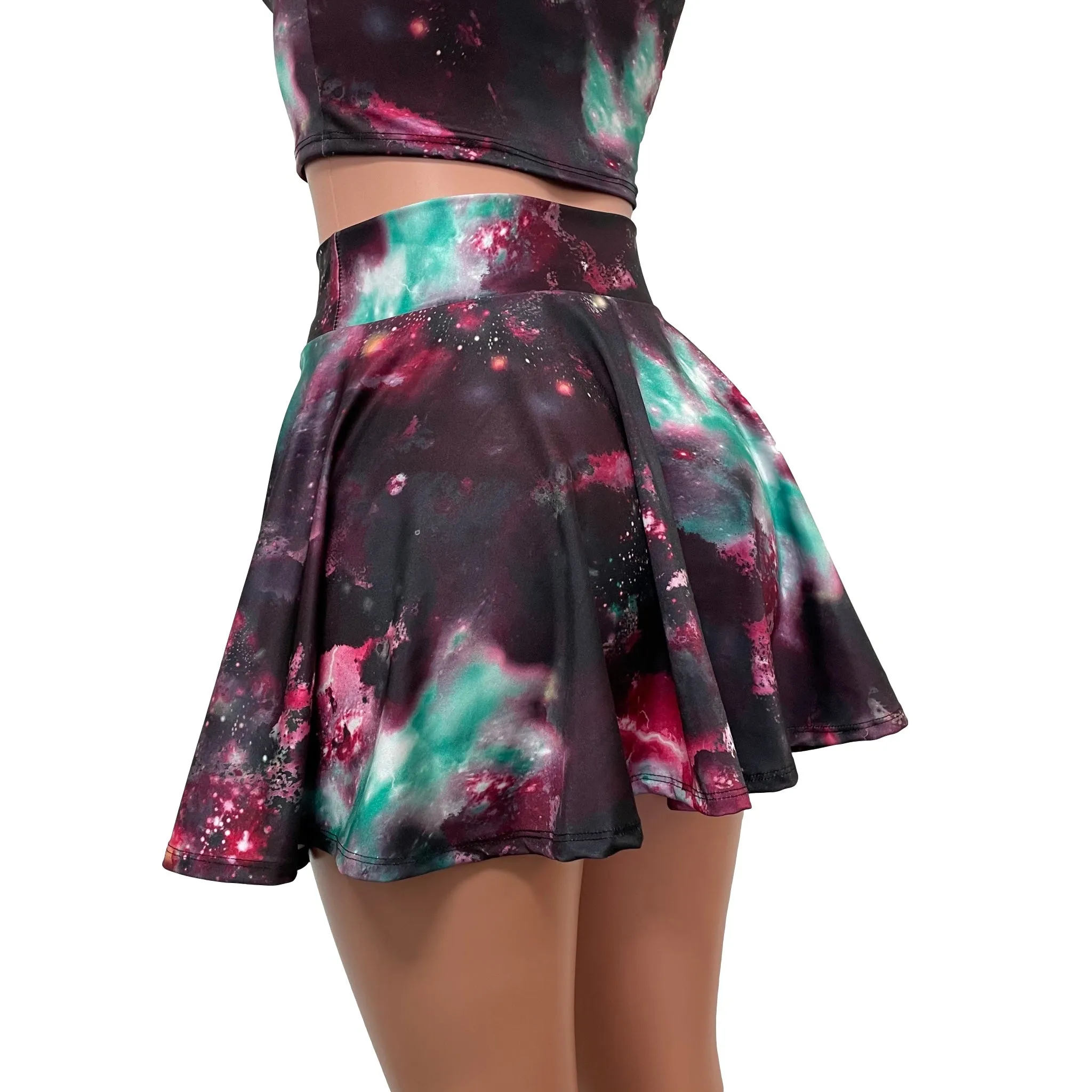 SALE - SMALL - New Galaxy Skater Skirt