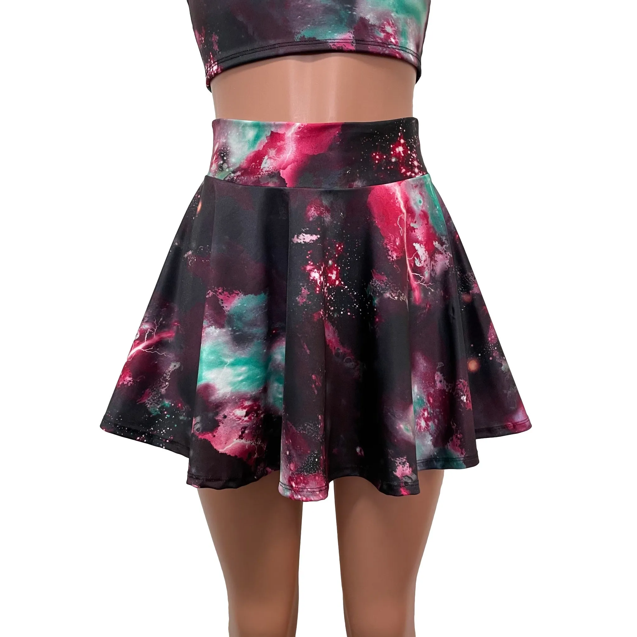 SALE - SMALL - New Galaxy Skater Skirt